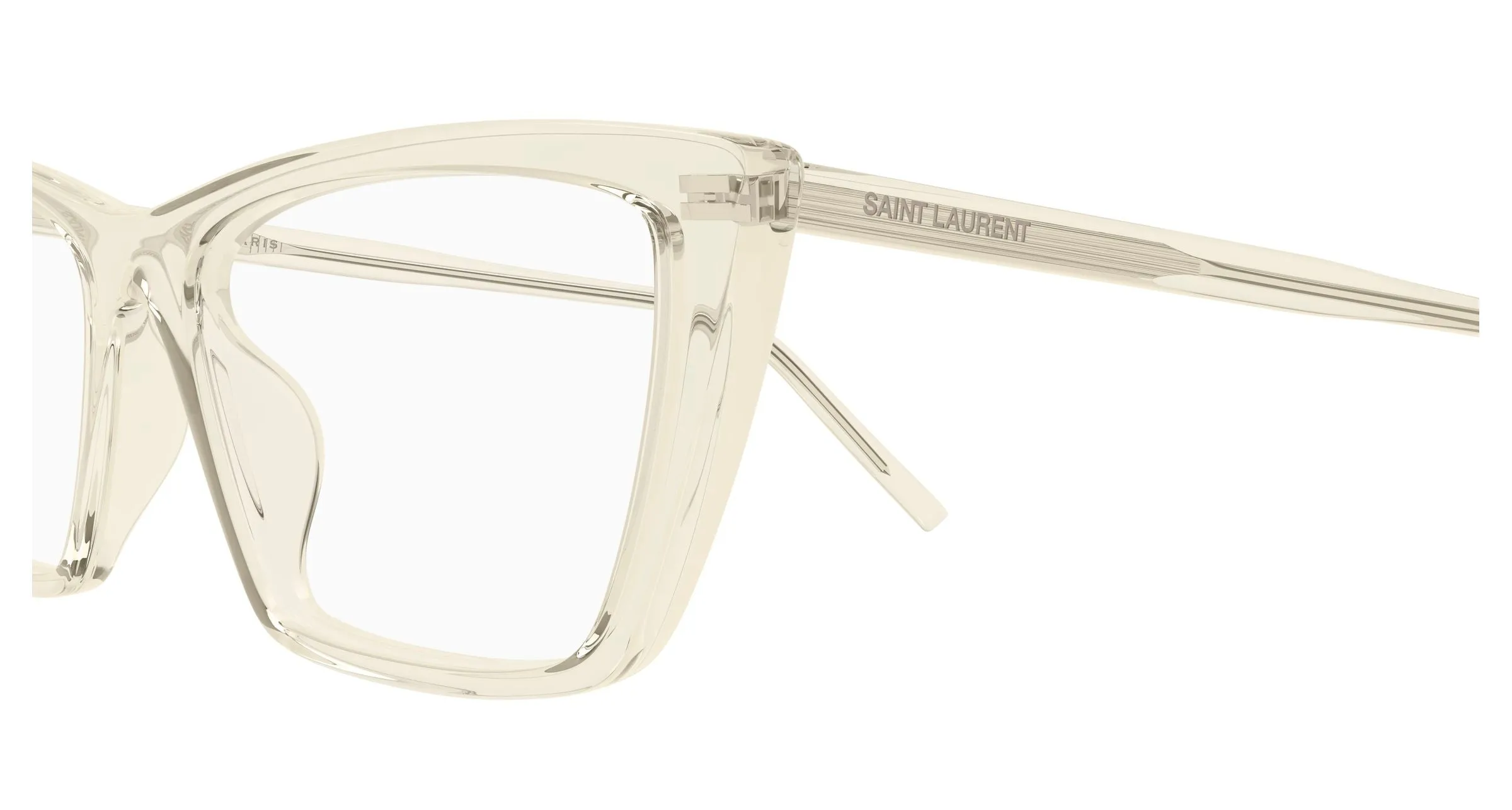 SAINT LAURENT SL 737 MICA THIN OPT 007 Montature da vista Acetato Giallo Trasparente Squadrata ["Antiriflesso"] - immagine 3