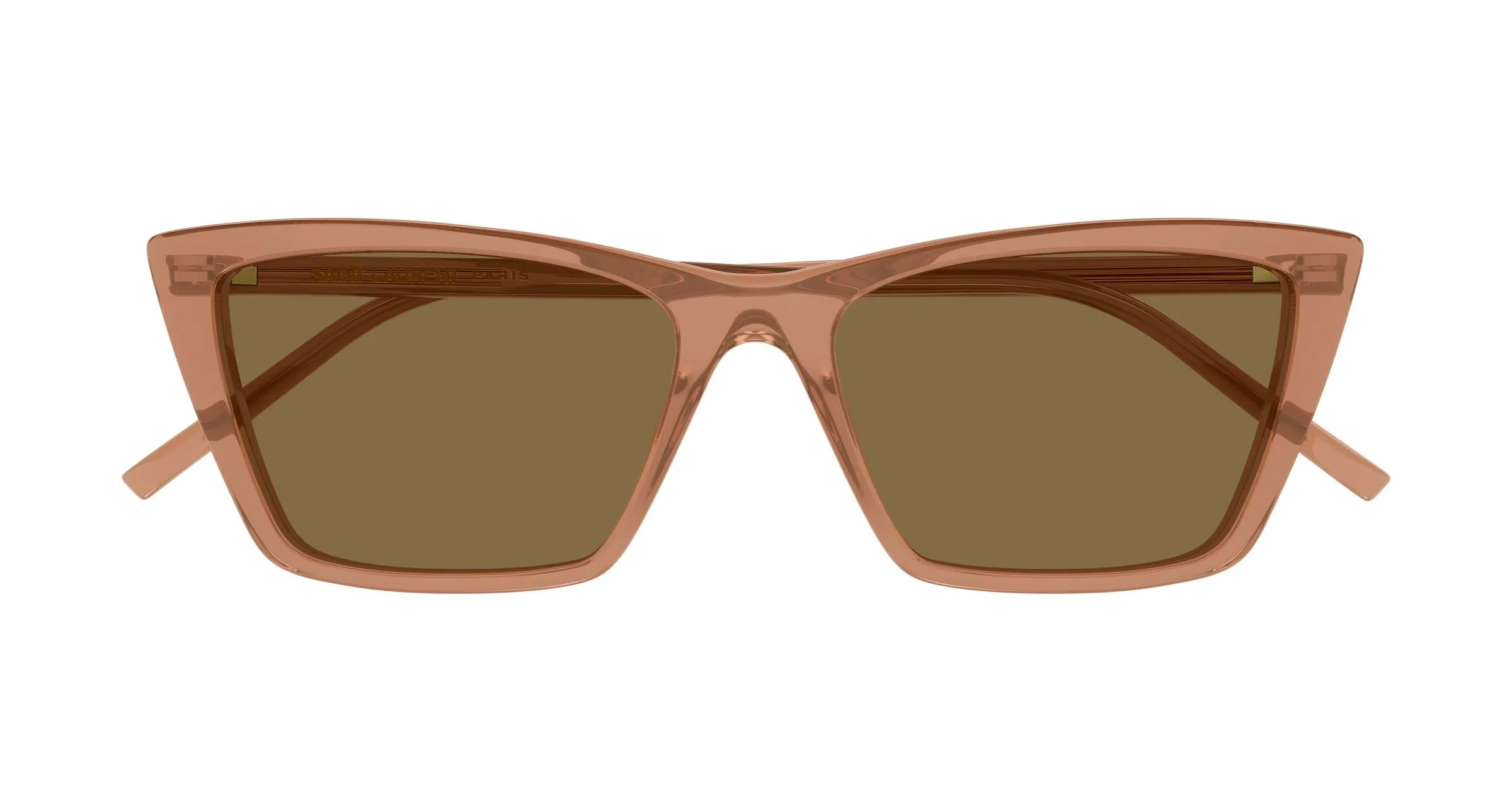 SAINT LAURENT SL 737 MICA THIN 009 Occhiali da sole Acetato Marrone Marrone Squadrata - immagine 2