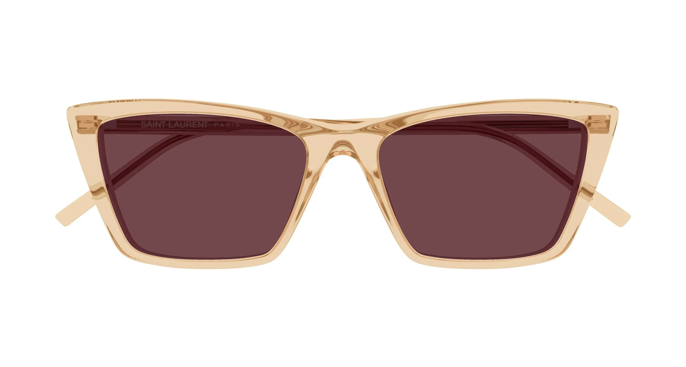 SAINT LAURENT SL 737 MICA THIN 008 Occhiali da sole Acetato Giallo Viola Squadrata - immagine 2