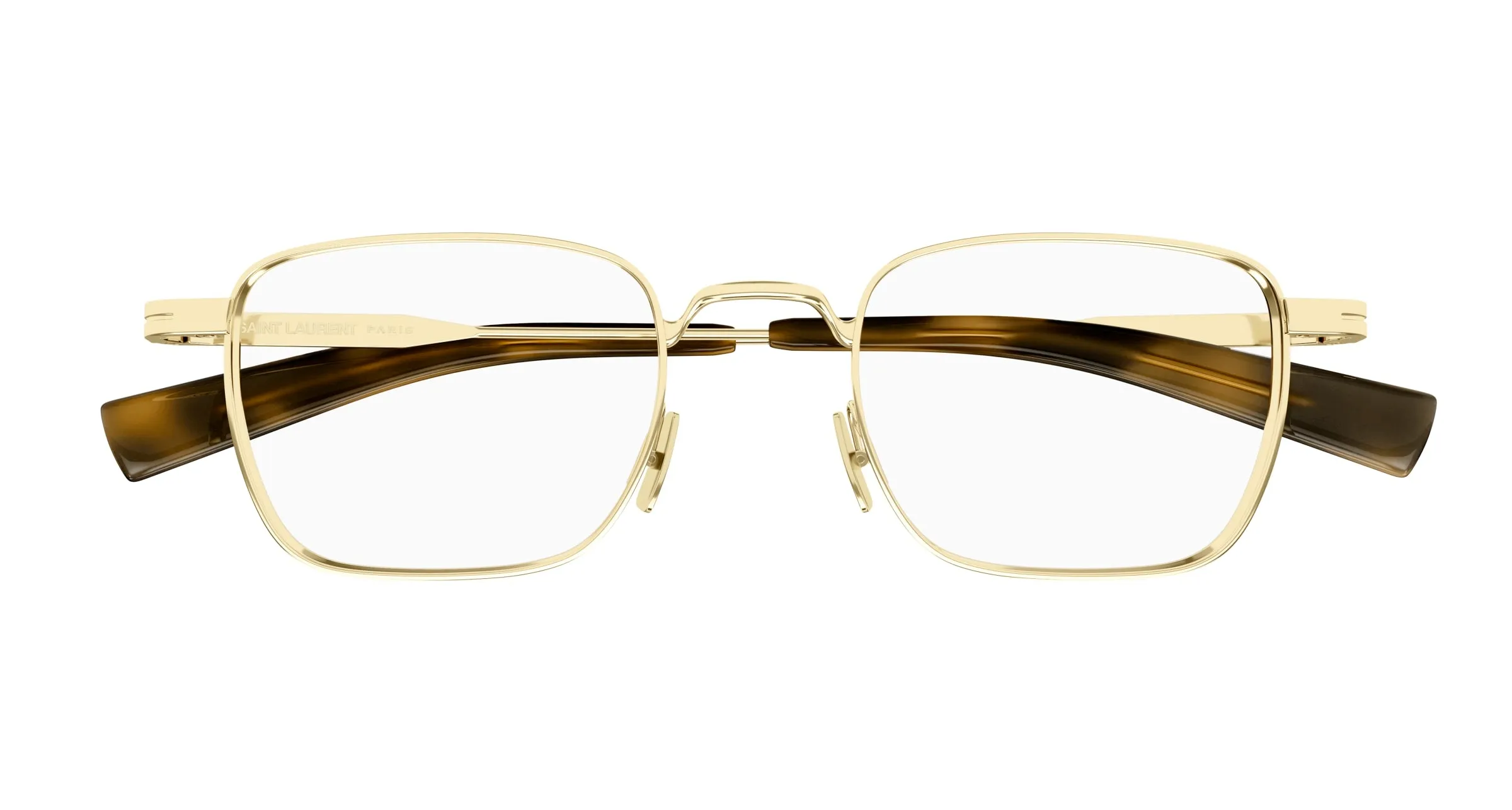 SAINT LAURENT SL 729 003 Montature da vista Metallo Oro Trasparente Squadrata ["Antiriflesso"] - immagine 2