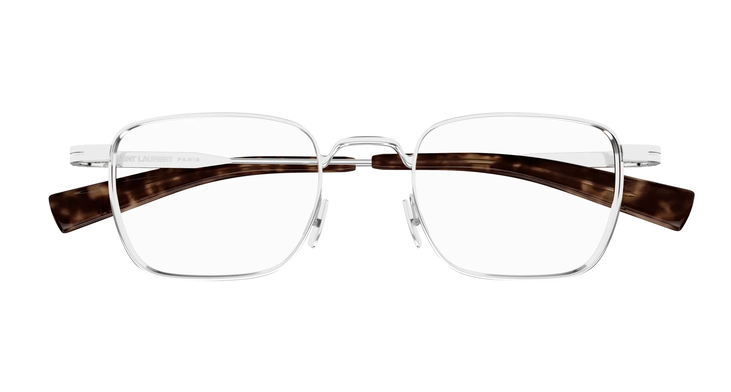 SAINT LAURENT SL 729 002 Montature da vista Metallo Argento Trasparente Squadrata ["Antiriflesso"] - immagine 2