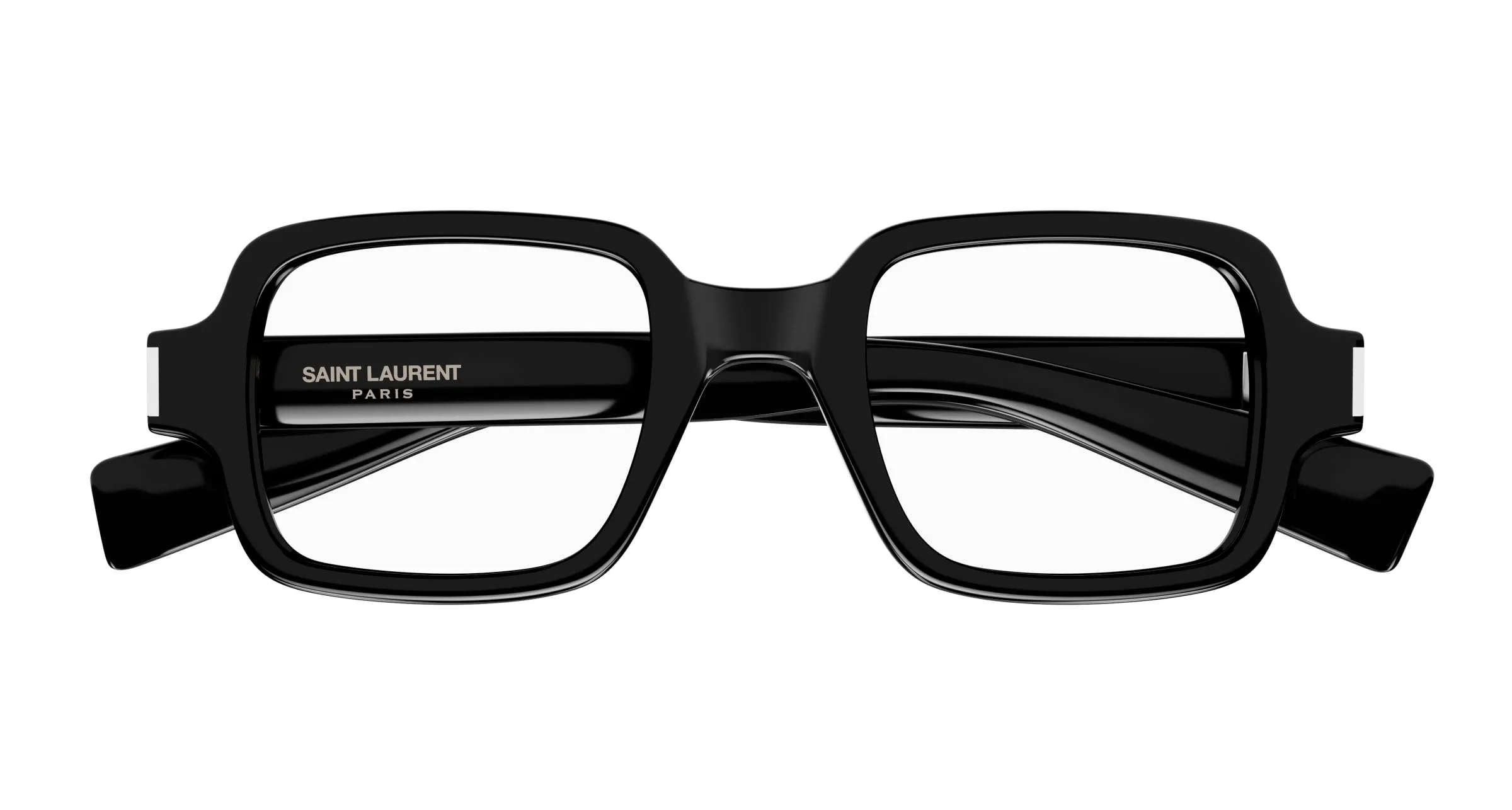 SAINT LAURENT SL 720 OPT 001 Montature da vista Acetato Nero Trasparente Squadrata ["Antiriflesso"] - immagine 2