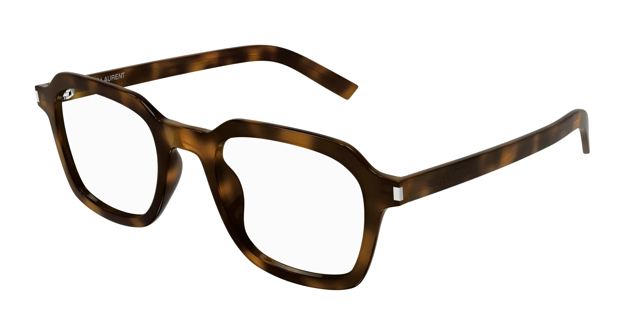 SAINT LAURENT SL 715 SLIM OPT 003 Montature da vista Acetato Havana Trasparente Squadrata - immagine 1