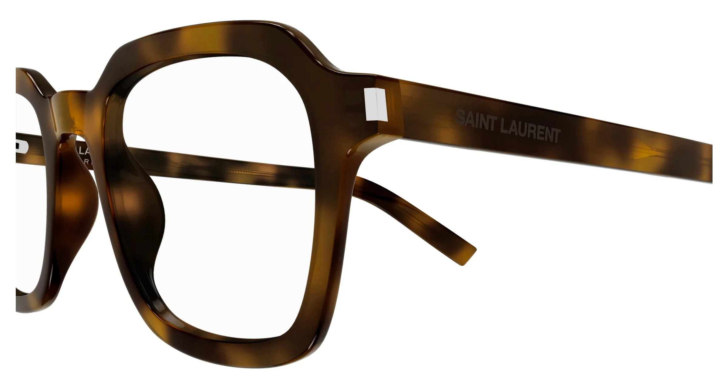 SAINT LAURENT SL 715 SLIM OPT 003 Montature da vista Acetato Havana Trasparente Squadrata - immagine 3
