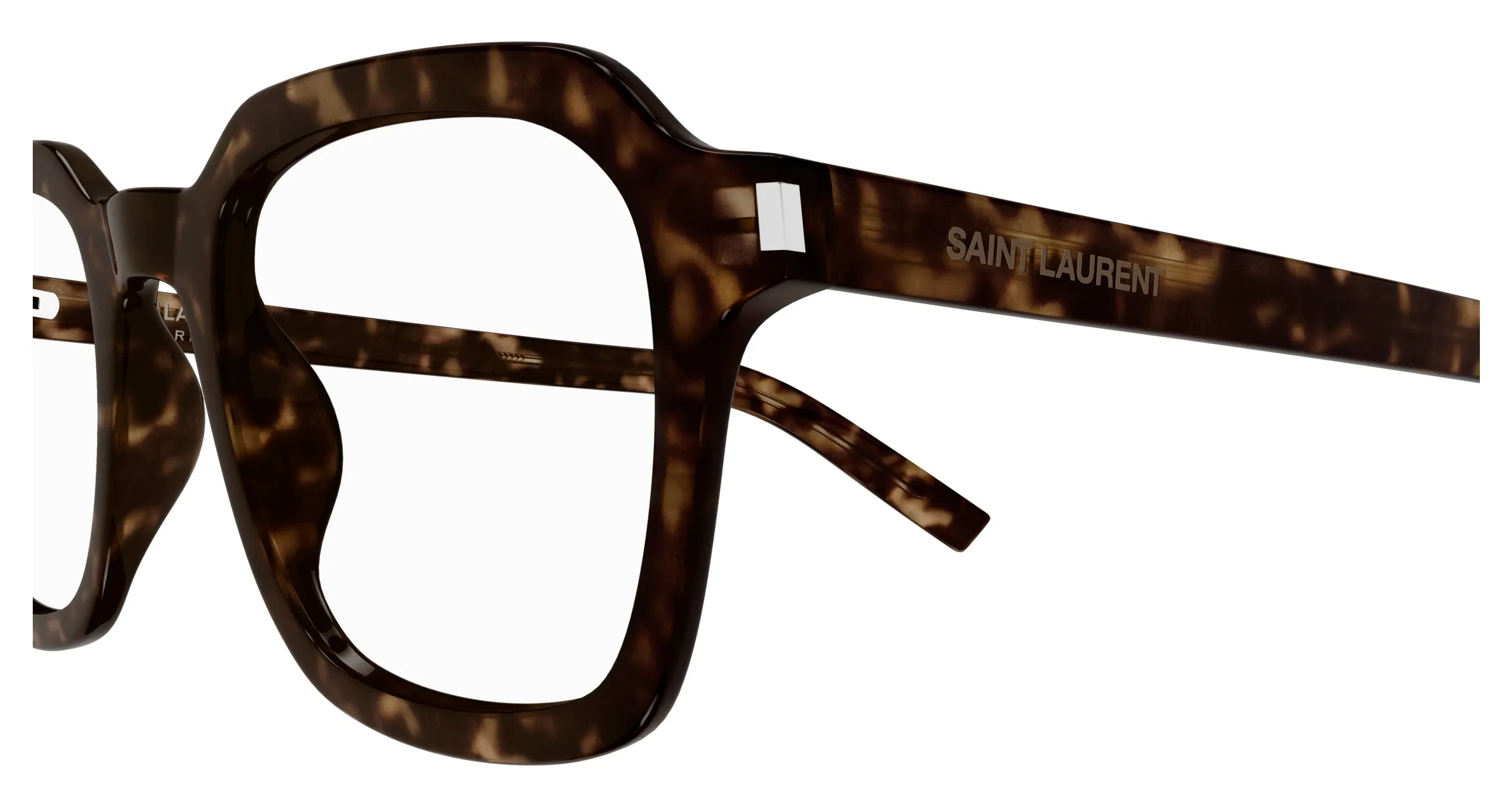 SAINT LAURENT SL 715 SLIM OPT 002 Montature da vista Acetato Havana Trasparente Squadrata - immagine 3