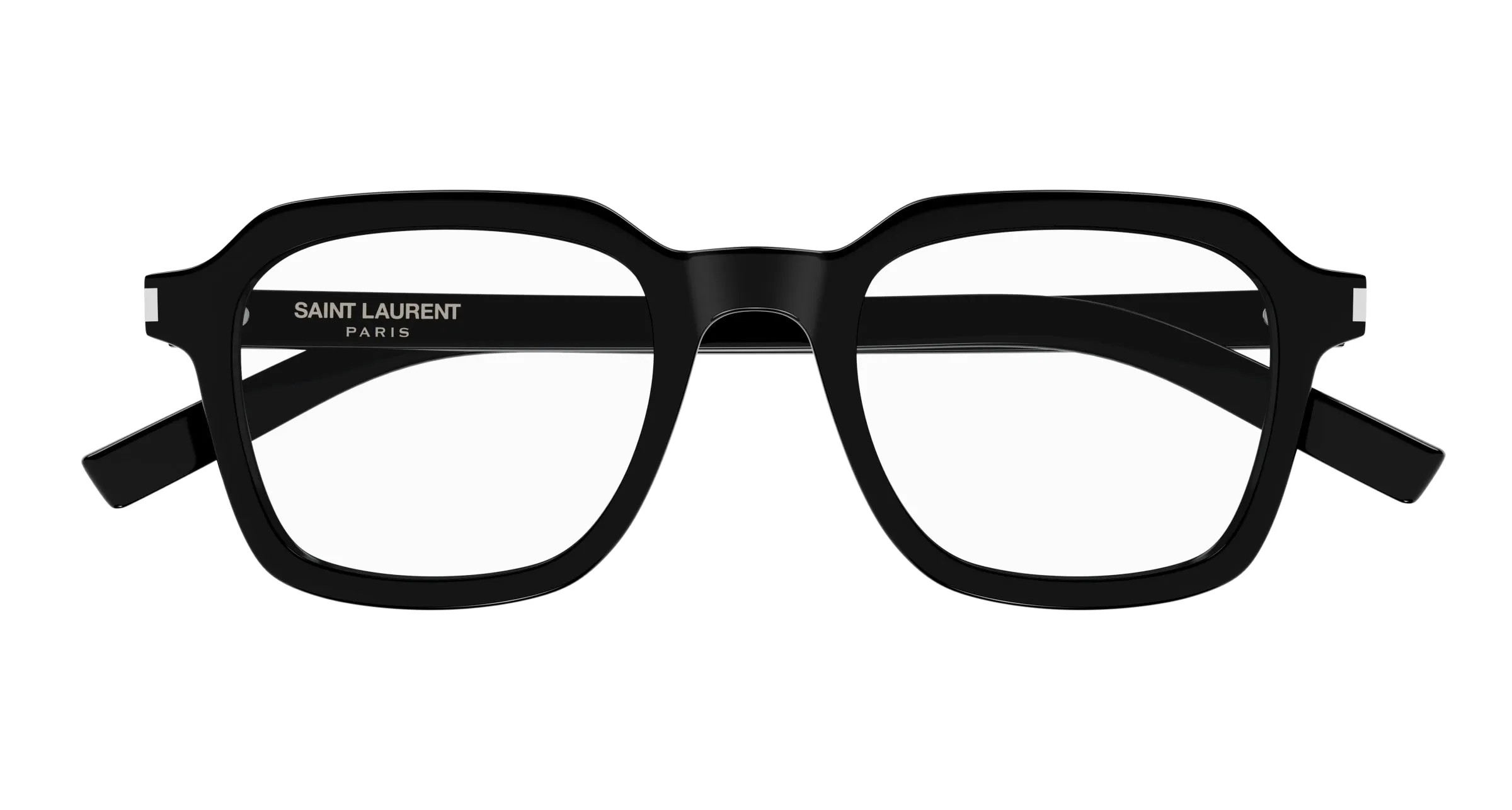 SAINT LAURENT SL 715 SLIM OPT 001 Montature da vista Acetato Nero Trasparente Squadrata - immagine 2