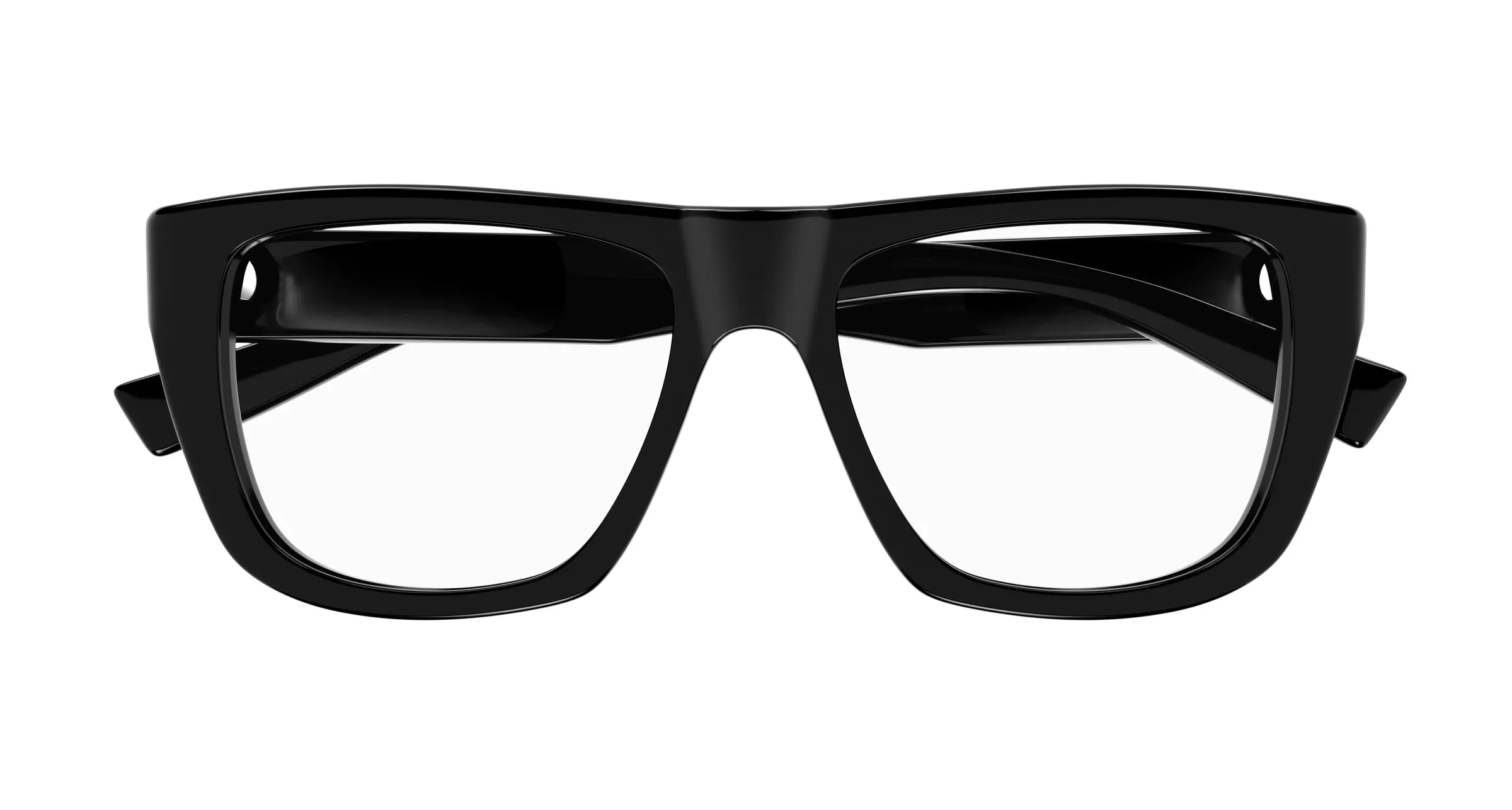 SAINT LAURENT SL 714 001 Montature da vista Acetato Nero Trasparente Squadrata - immagine 2