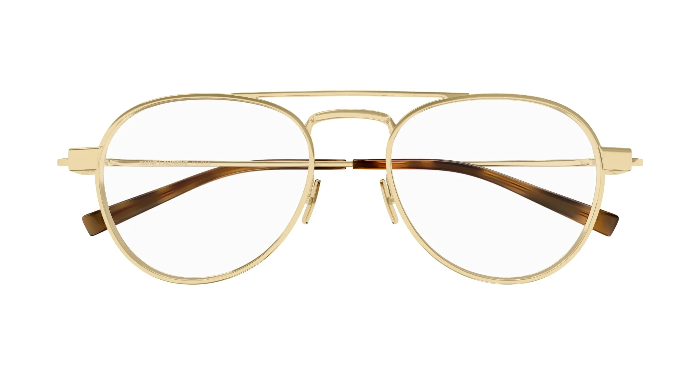 SAINT LAURENT SL 708 OPT 003 Montature da vista Metallo Oro Trasparente Rotonda - immagine 2
