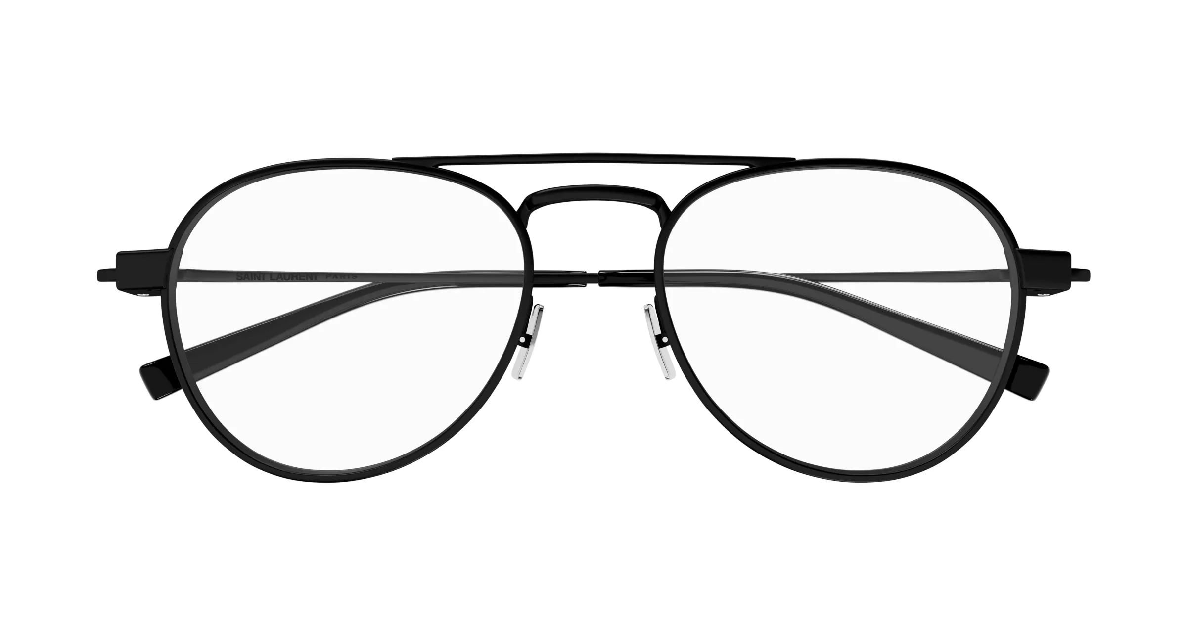 SAINT LAURENT SL 708 OPT 001 Montature da vista Metallo Nero Trasparente Rotonda - immagine 2