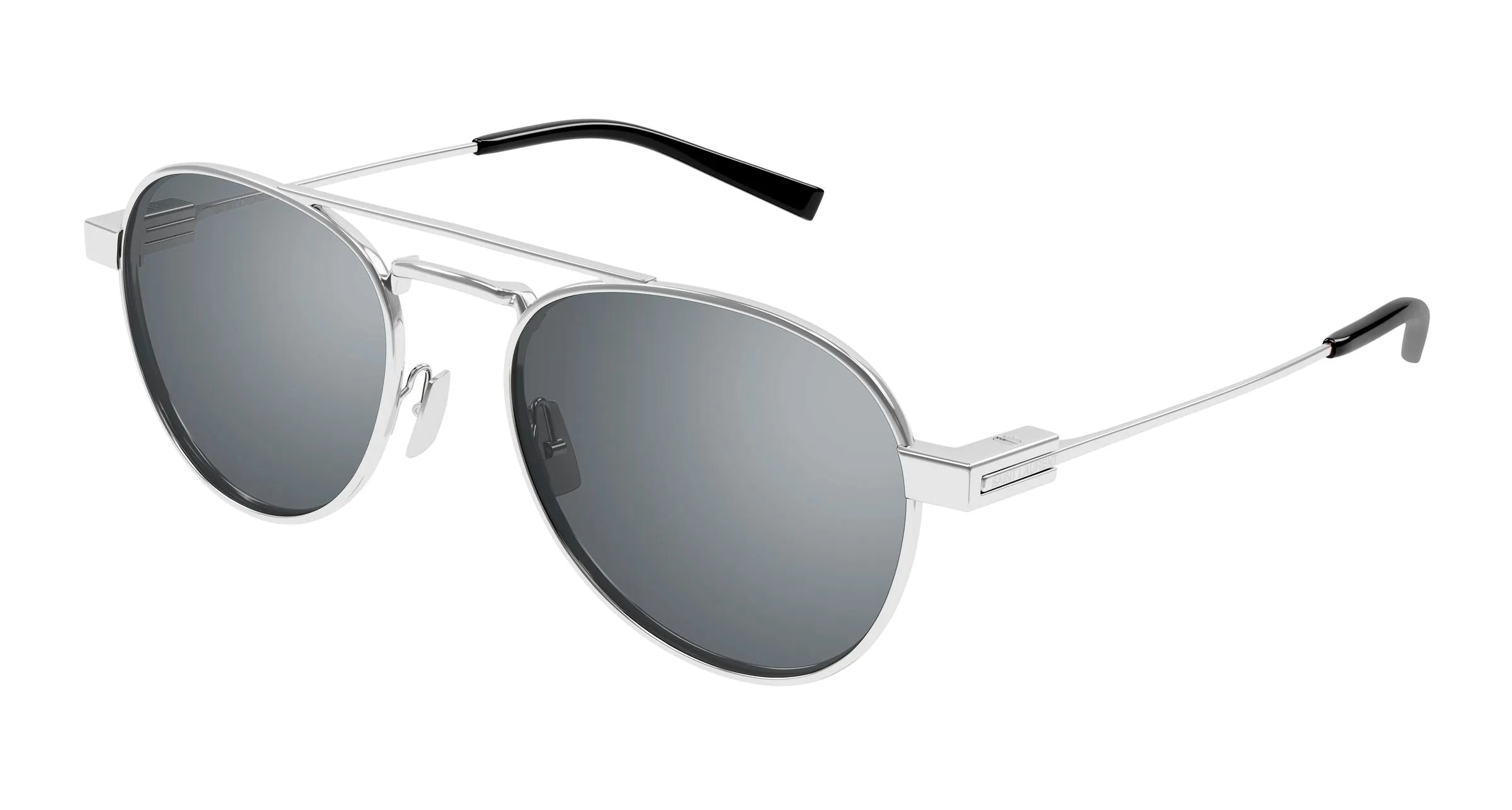 SAINT LAURENT SL 708 006 Occhiali da sole Metallo Argento Argento Rotonda - immagine 1