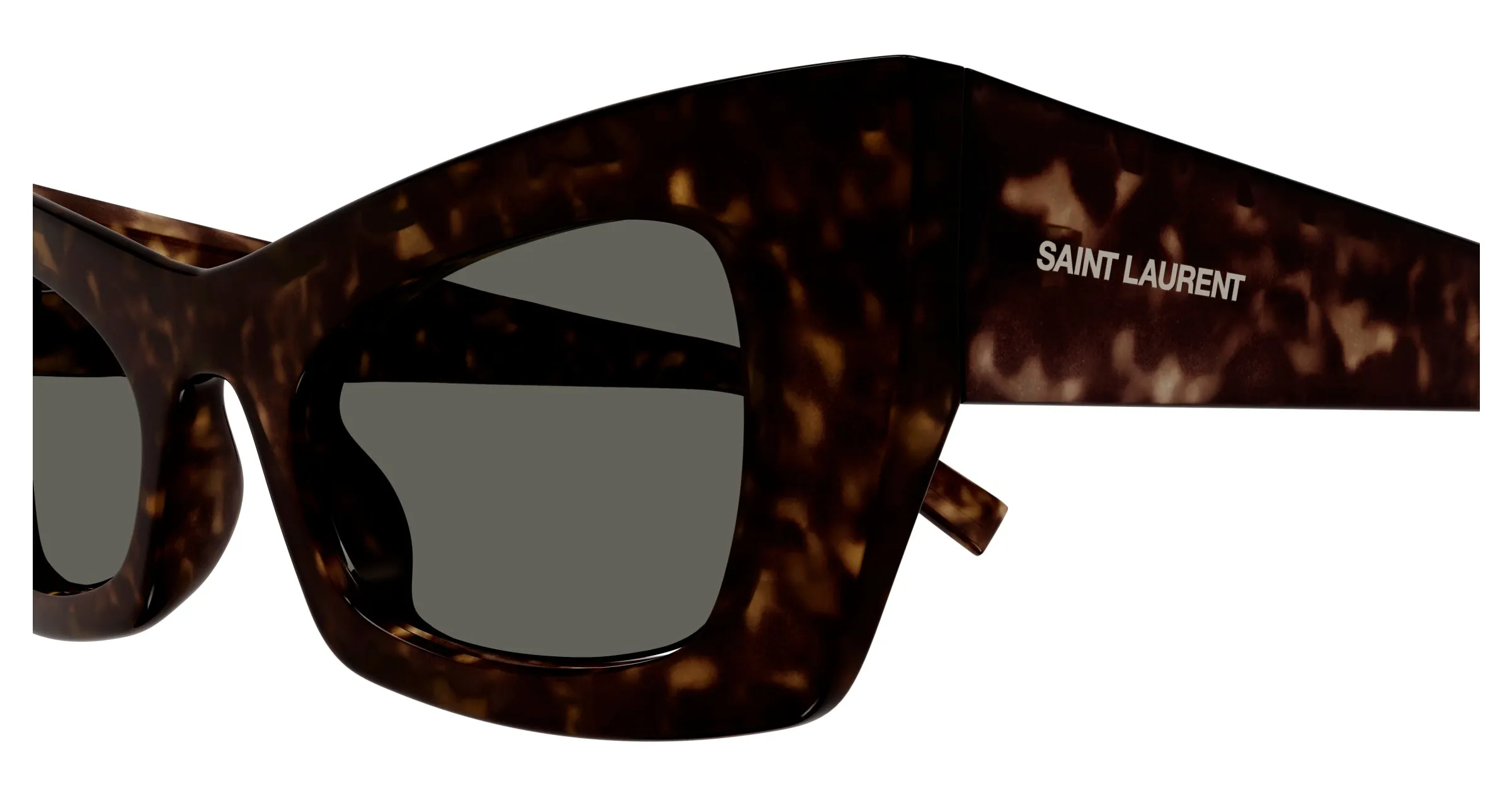 SAINT LAURENT SL 702 002 Occhiali da sole Bio-iniettato Havana Grigio Cat Eye - immagine 3