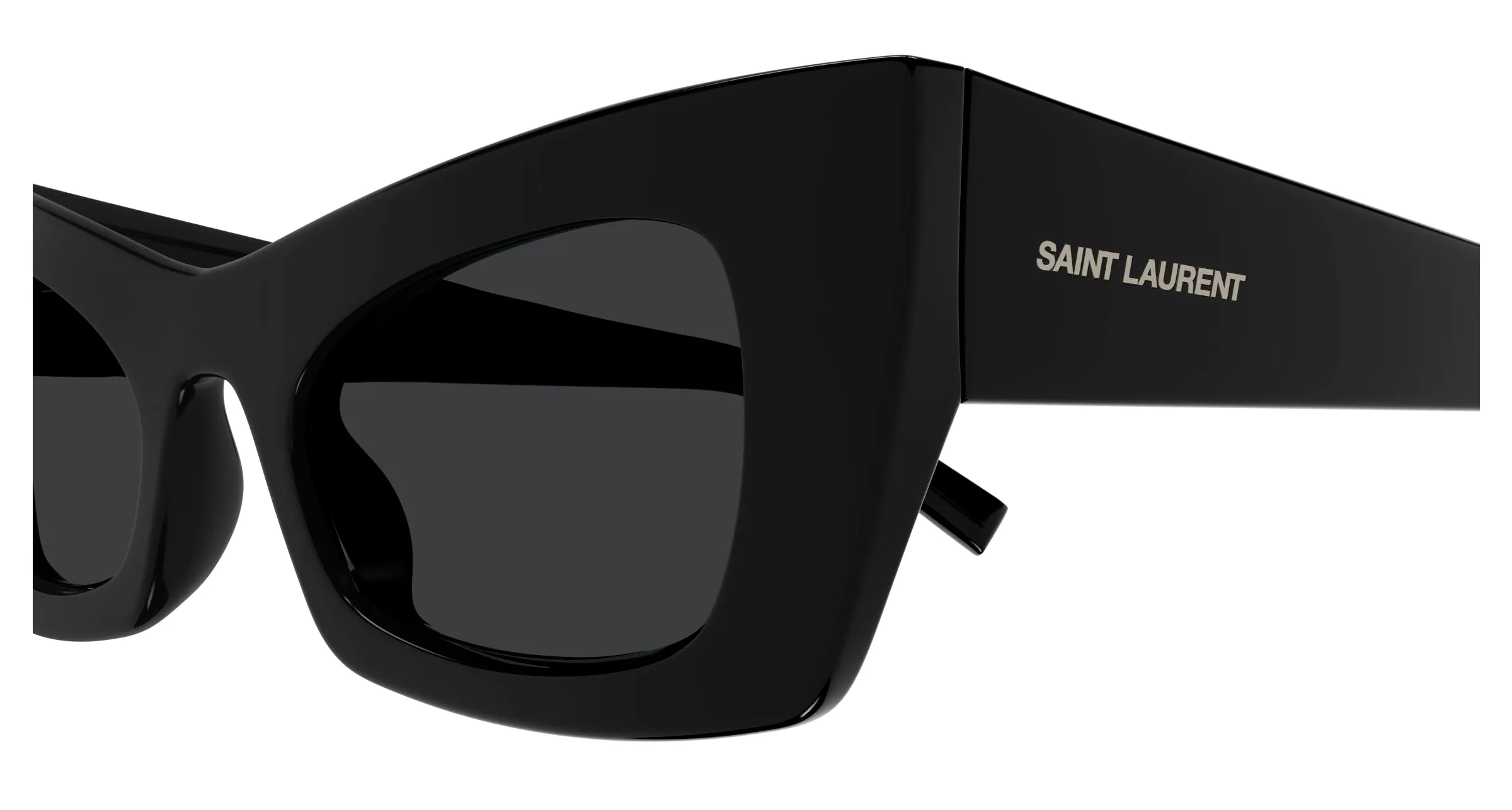 SAINT LAURENT SL 702 001 Occhiali da sole Bio-iniettato Nero Nero Cat Eye - immagine 3