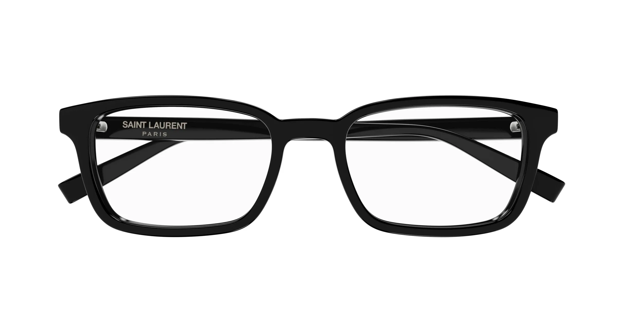 SAINT LAURENT SL 671 001 Montature da vista Acetato Nero Trasparente Squadrata - immagine 2