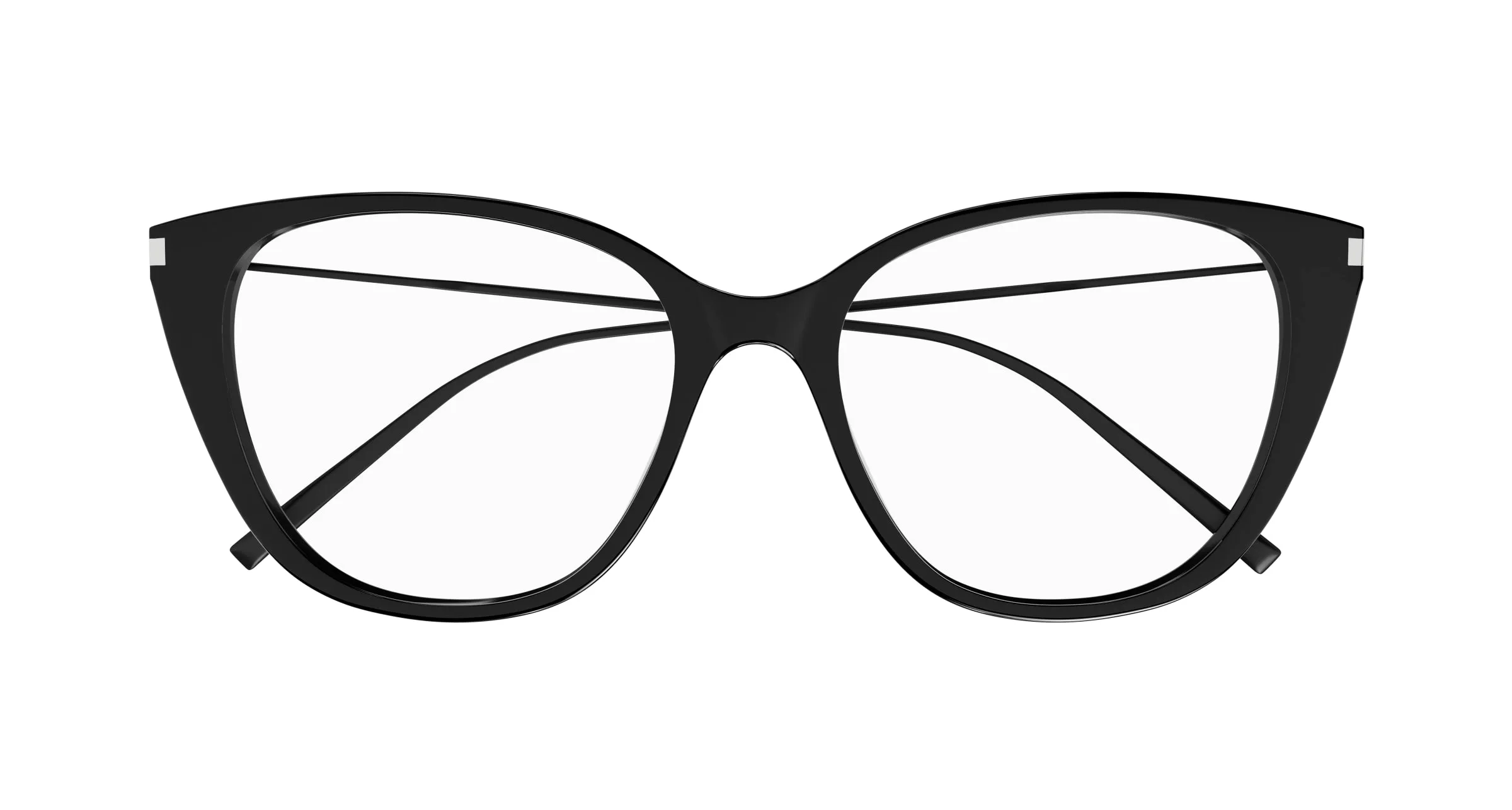 SAINT LAURENT SL 627 001 Montature da vista Acetato Nero Trasparente Cat Eye ["Antiriflesso"] - immagine 2
