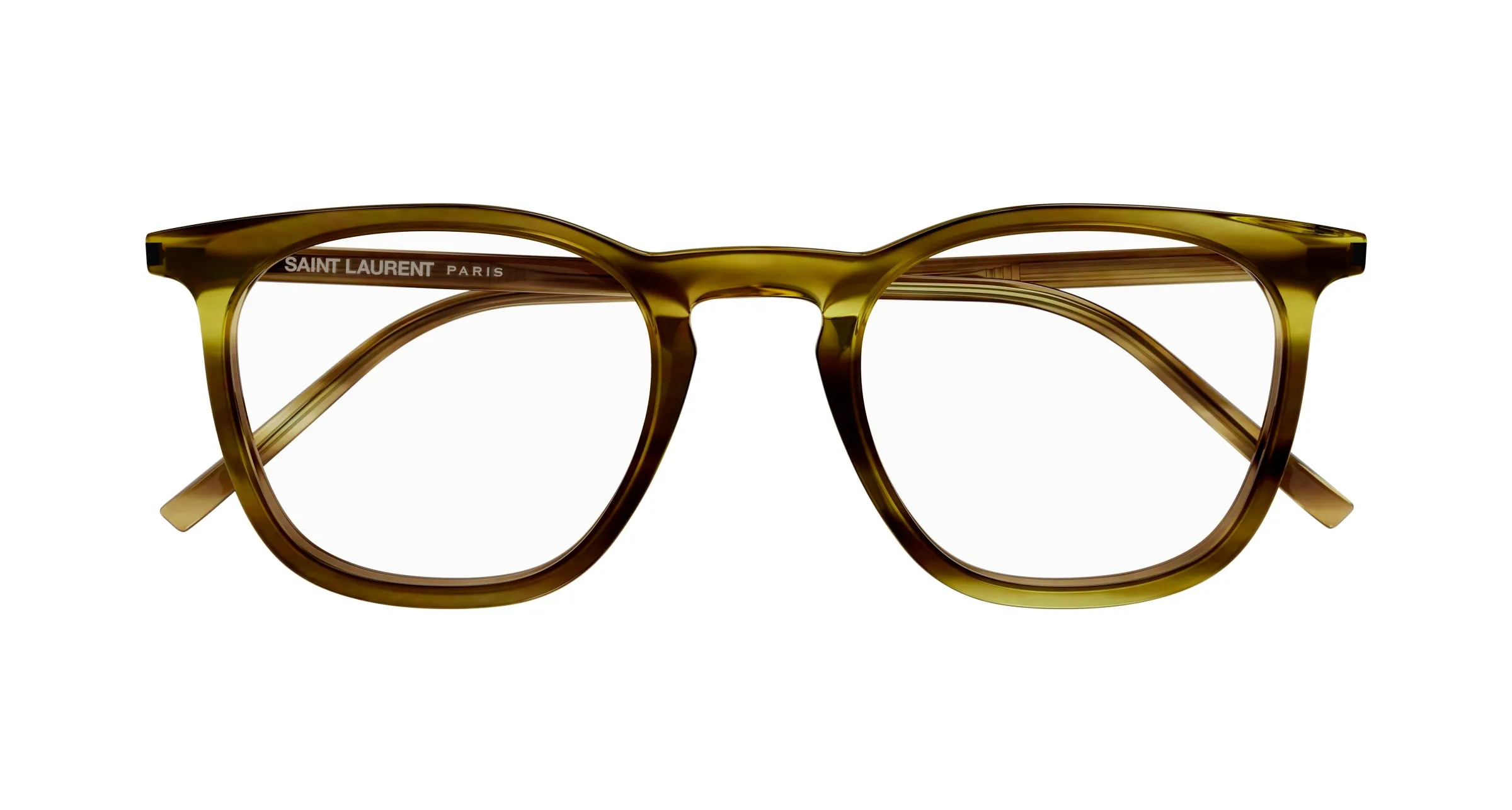 SAINT LAURENT SL 623 OPT 005 Montature da vista Acetato Havana Trasparente Rotonda ["Antiriflesso"] - immagine 2