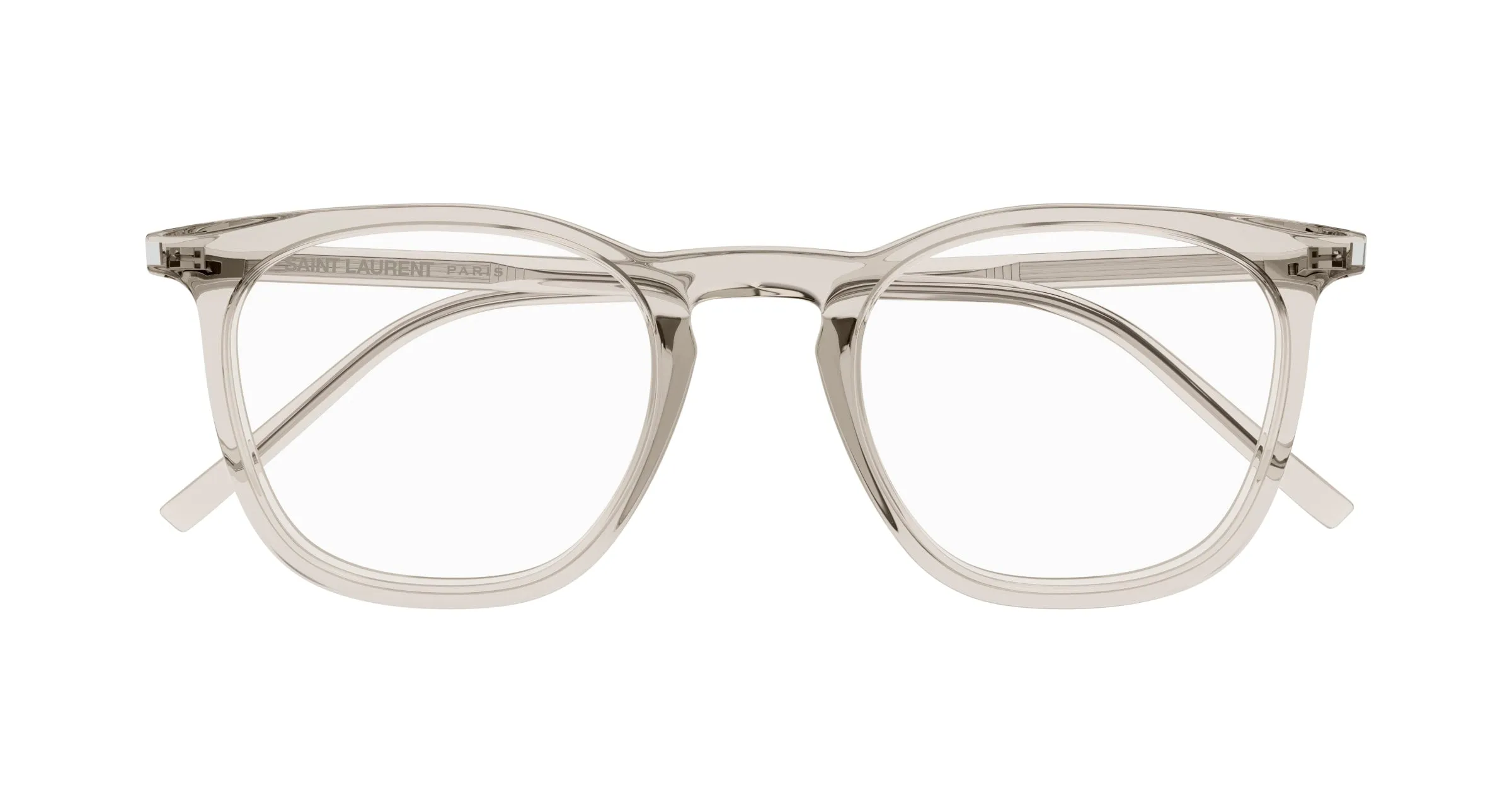 SAINT LAURENT SL 623 OPT 004 Montature da vista Acetato Beige Trasparente Rotonda ["Antiriflesso"] - immagine 2