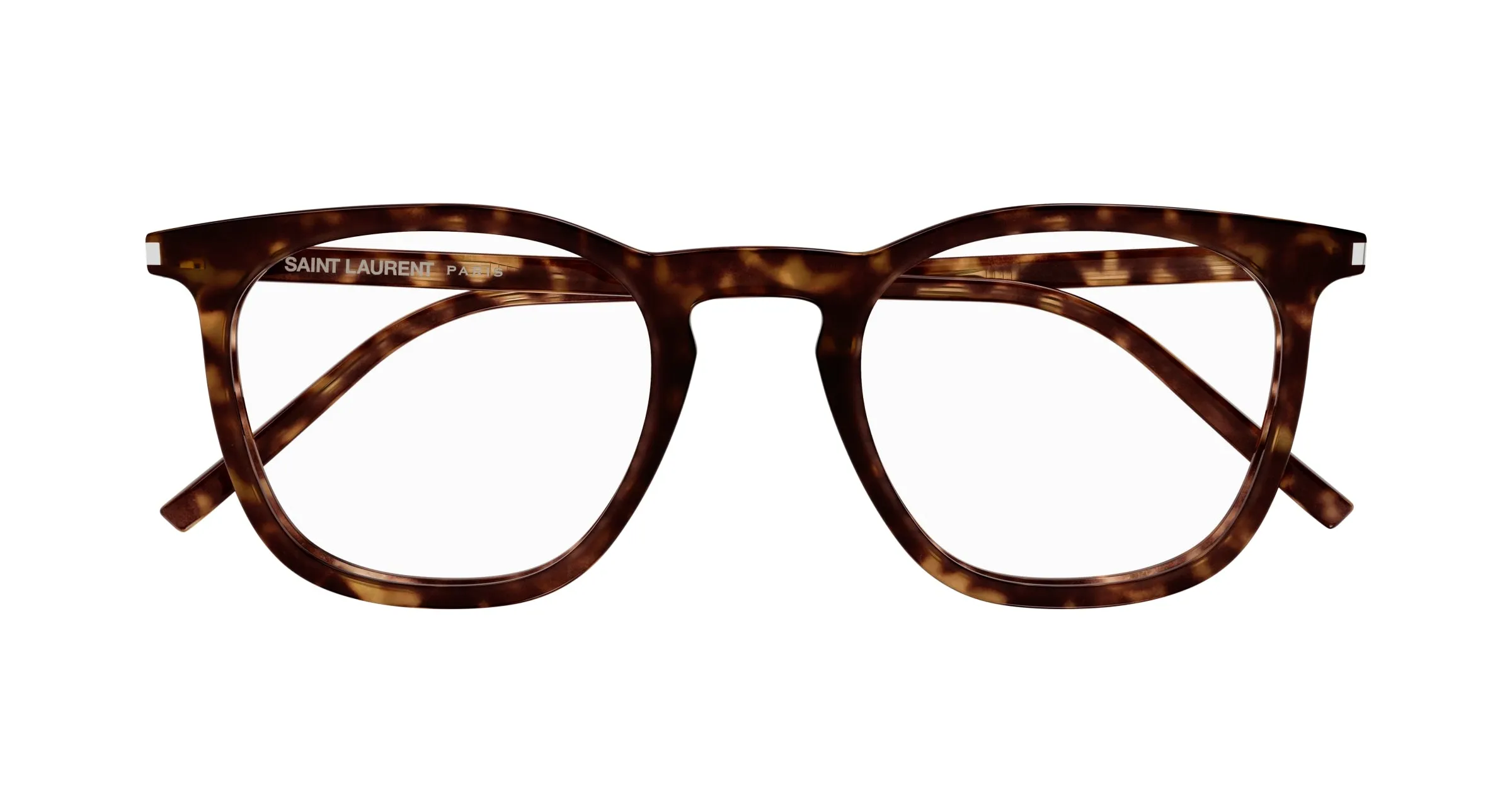 SAINT LAURENT SL 623 OPT 002 Montature da vista Acetato Havana Trasparente Rotonda ["Antiriflesso"] - immagine 2