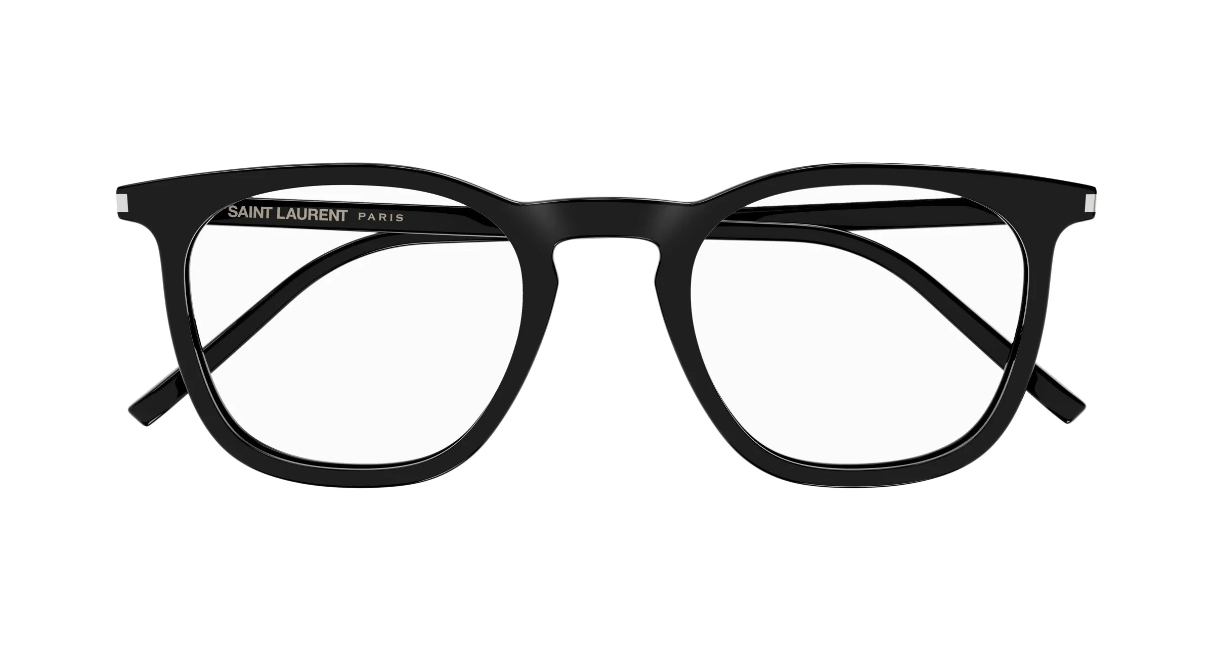 SAINT LAURENT SL 623 OPT 001 Montature da vista Acetato Nero Trasparente Rotonda ["Antiriflesso"] - immagine 2