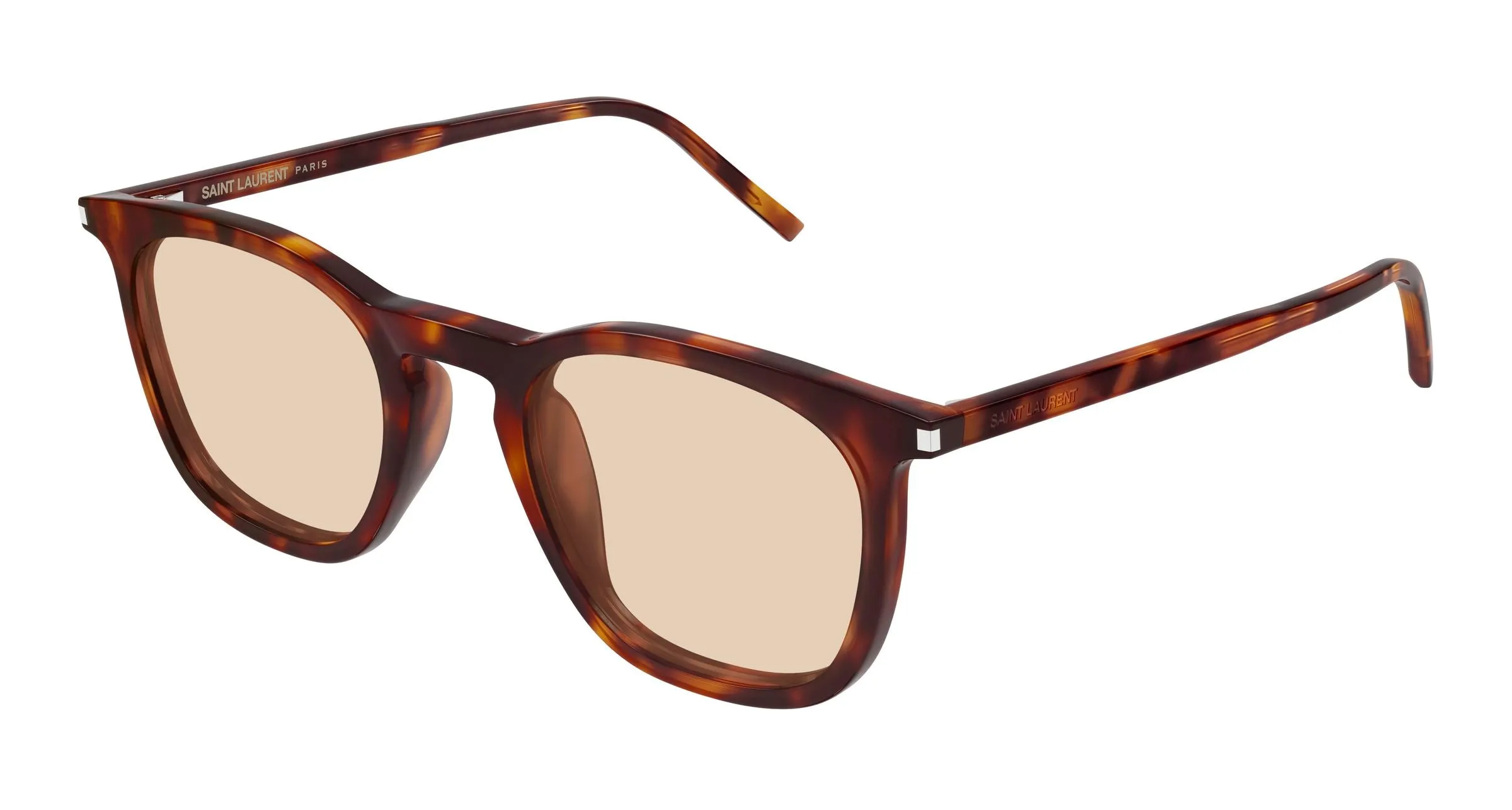 SAINT LAURENT SL 623 009 Occhiali da sole Acetato Havana Marrone Rotonda - immagine 1