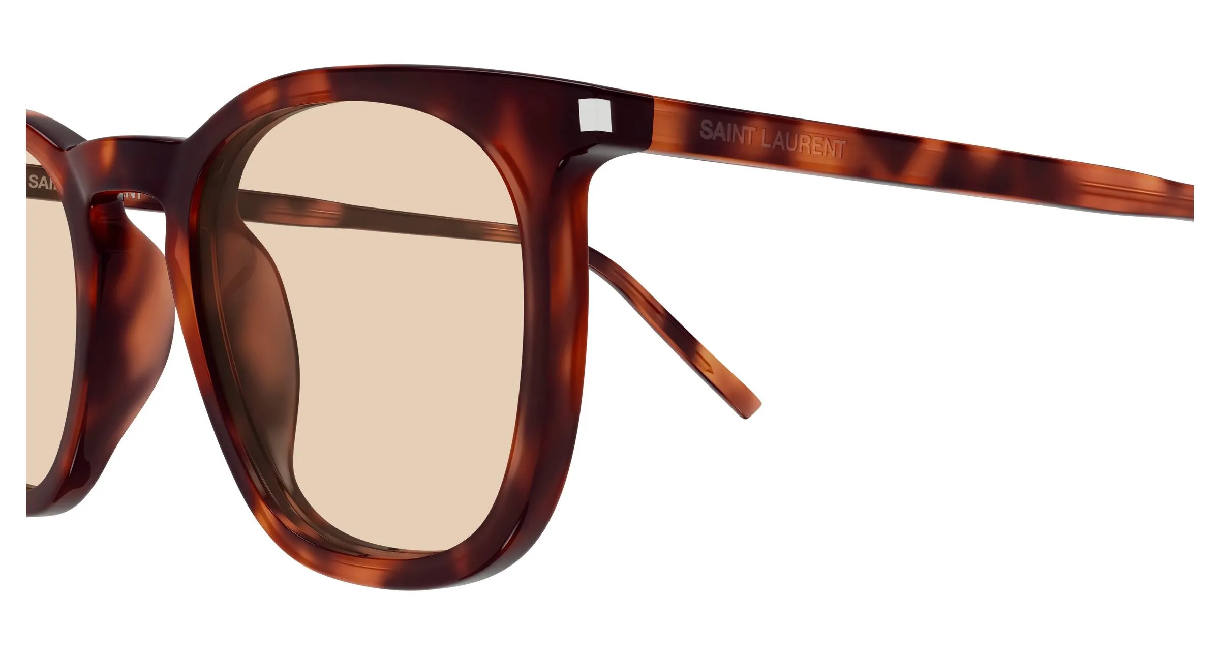 SAINT LAURENT SL 623 009 Occhiali da sole Acetato Havana Marrone Rotonda - immagine 3