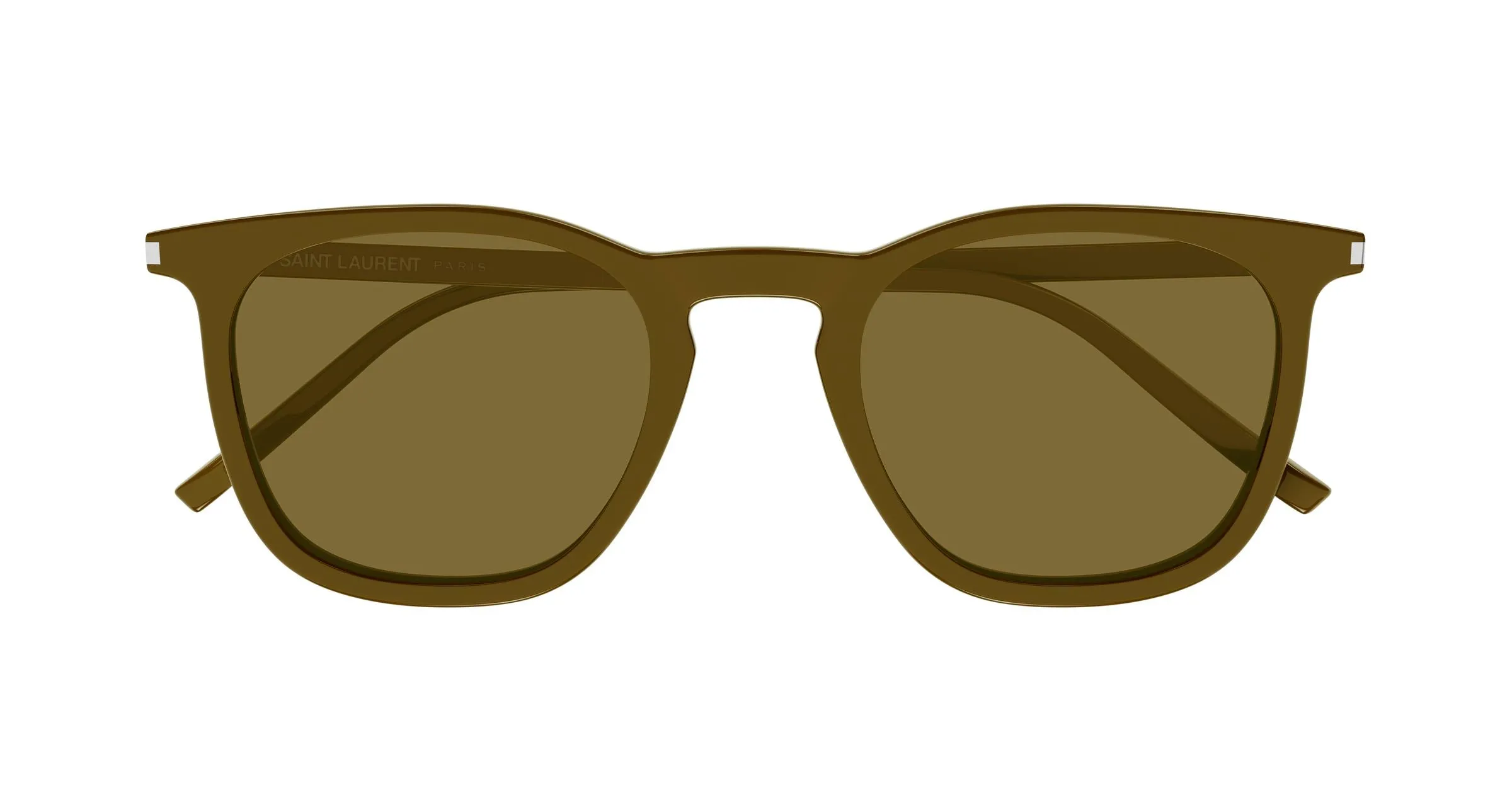 SAINT LAURENT SL 623 007 Occhiali da sole Acetato Marrone Marrone Rotonda - immagine 2