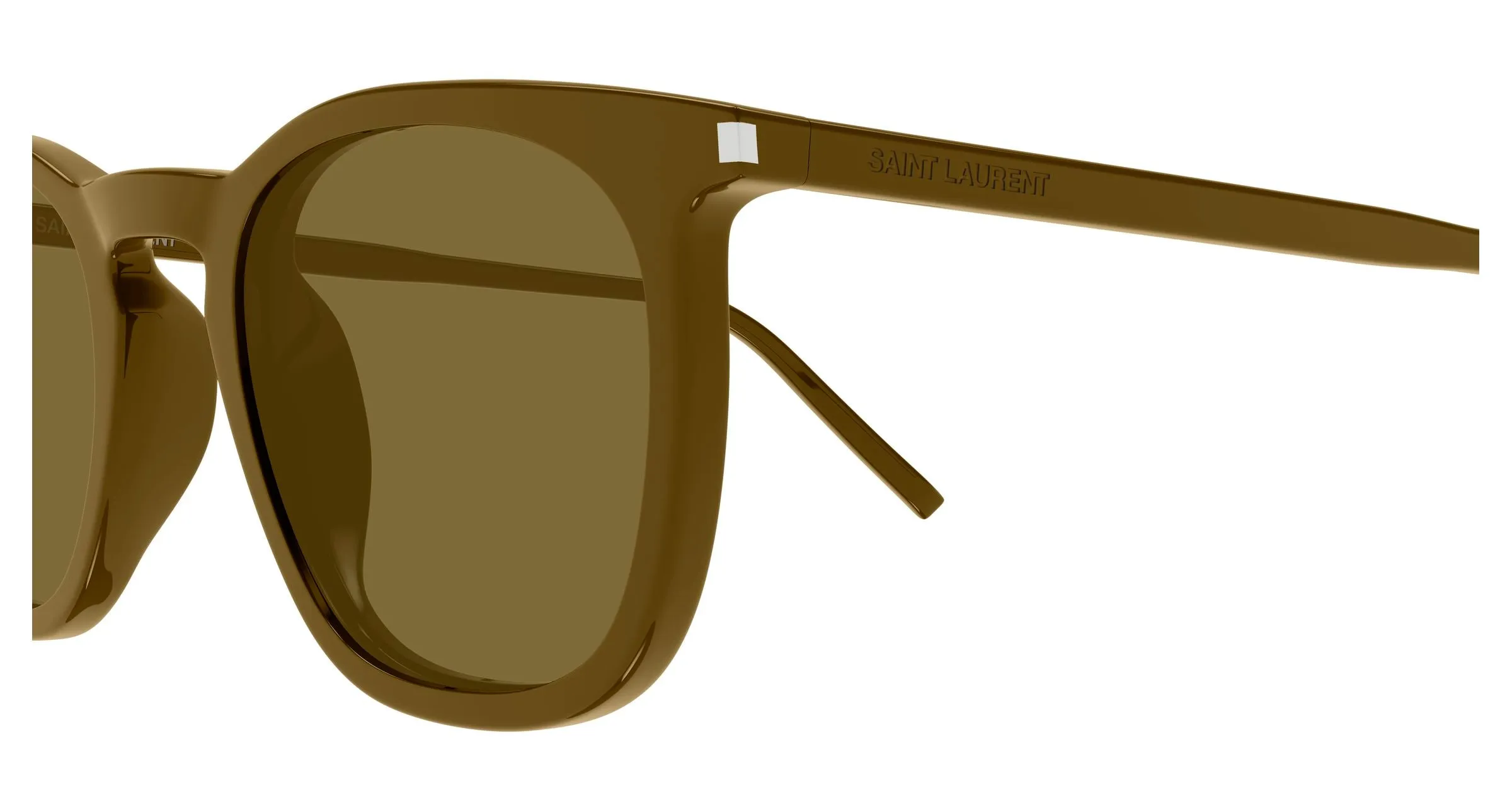SAINT LAURENT SL 623 007 Occhiali da sole Acetato Marrone Marrone Rotonda - immagine 3