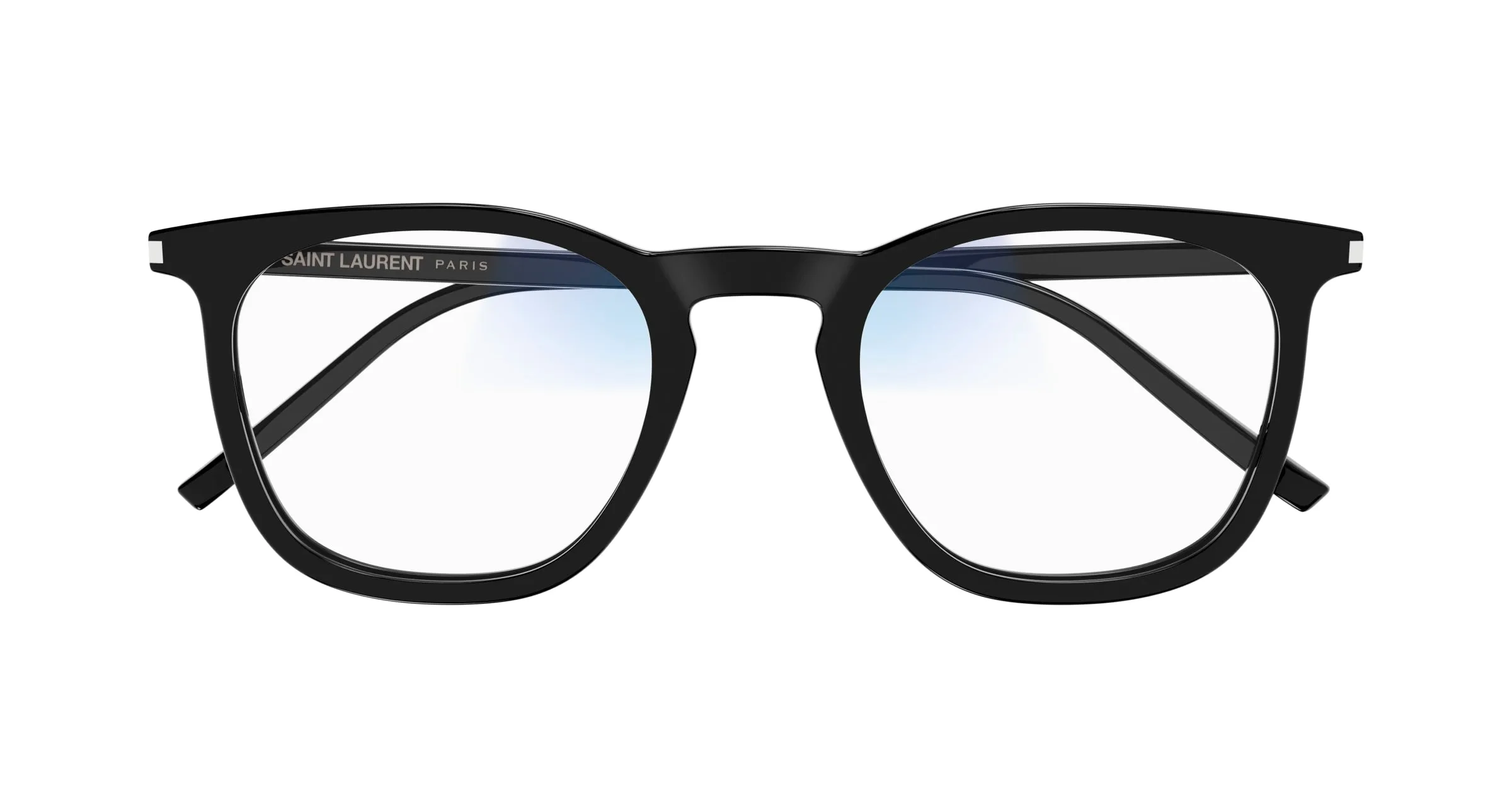 SAINT LAURENT SL 623 006 Occhiali da sole Acetato Nero Trasparente Rotonda Fotocromatico - immagine 2
