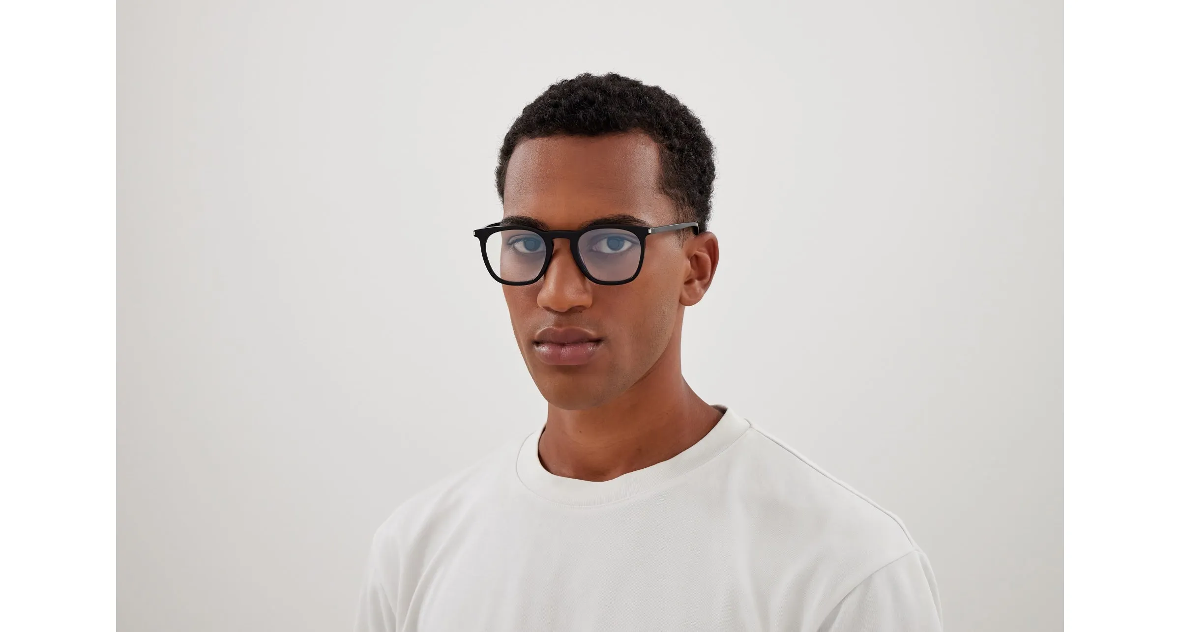 SAINT LAURENT SL 623 006 Occhiali da sole Acetato Nero Trasparente Rotonda Fotocromatico - immagine 4