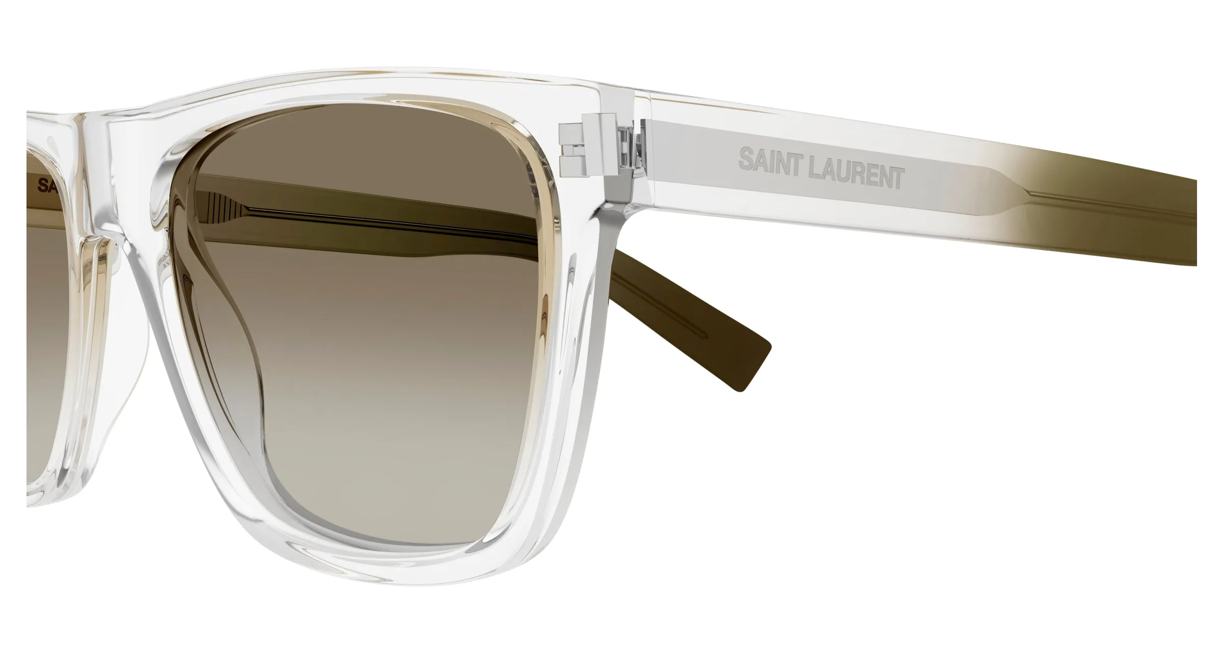 SAINT LAURENT SL 619 008 Occhiali da sole Acetato Cristallo Verde Rotonda - immagine 3