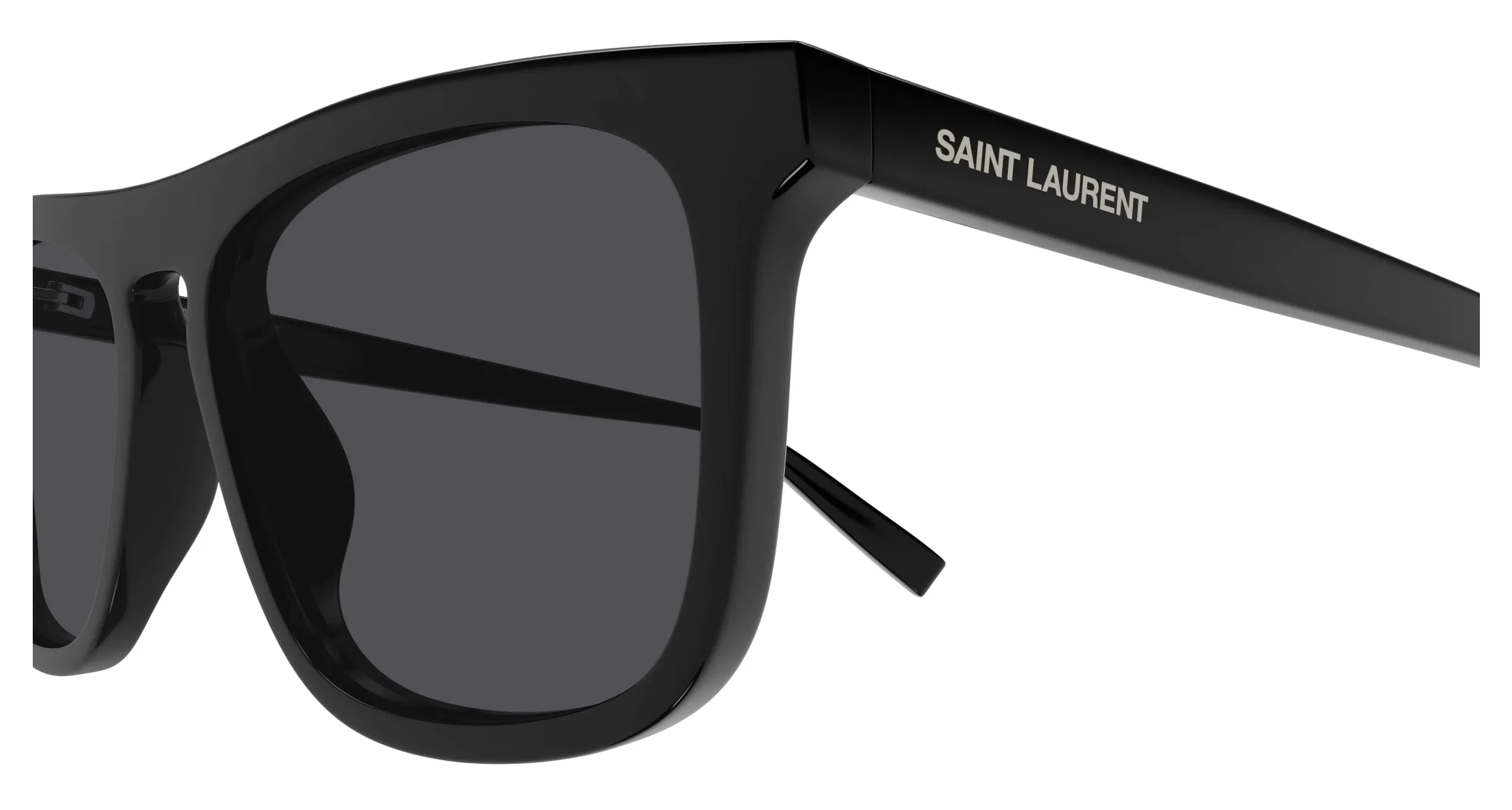 SAINT LAURENT SL 586 001 Occhiali da sole Acetato Nero Nero Pilot - immagine 3
