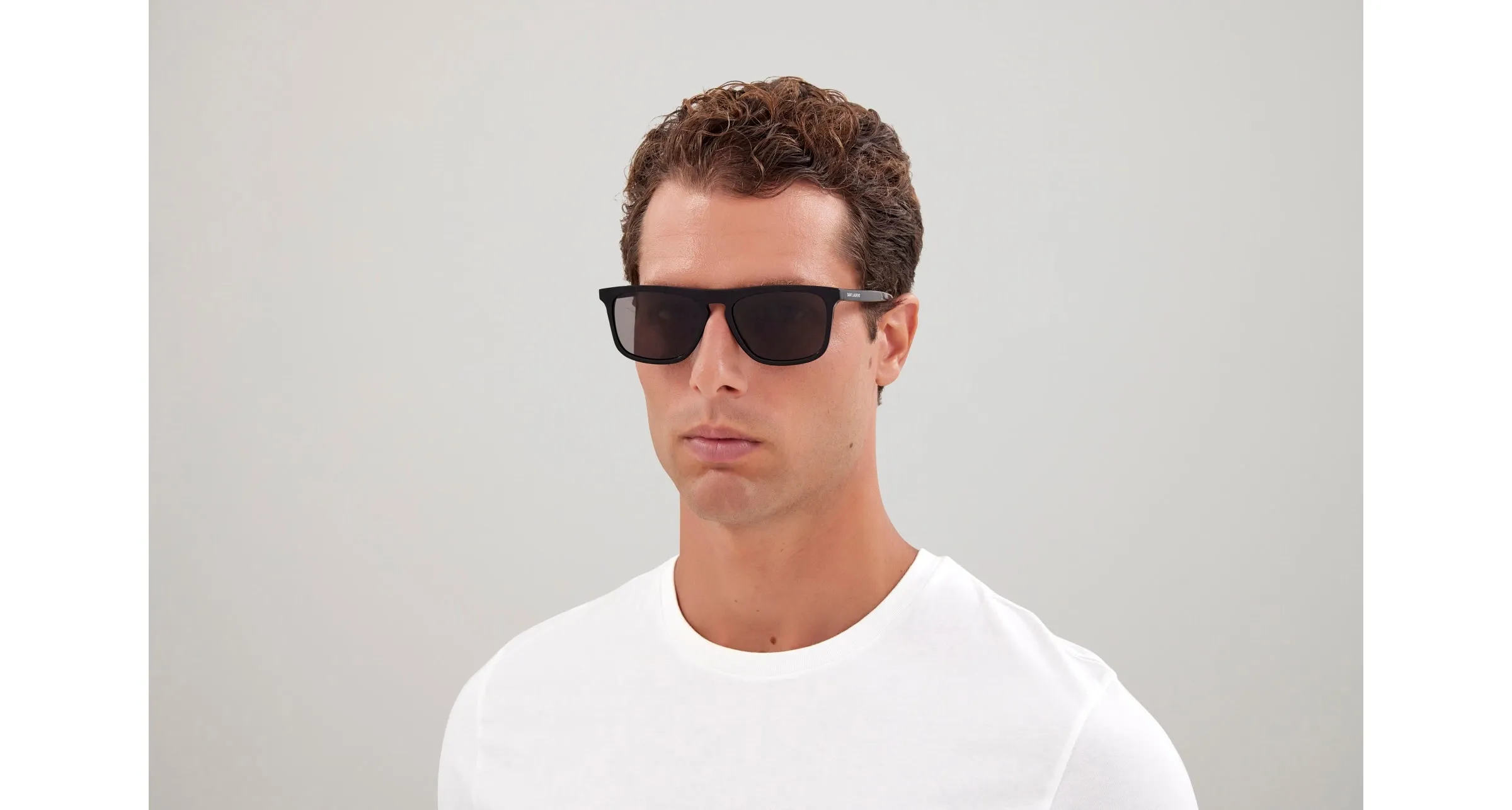SAINT LAURENT SL 586 001 Occhiali da sole Acetato Nero Nero Pilot - immagine 4