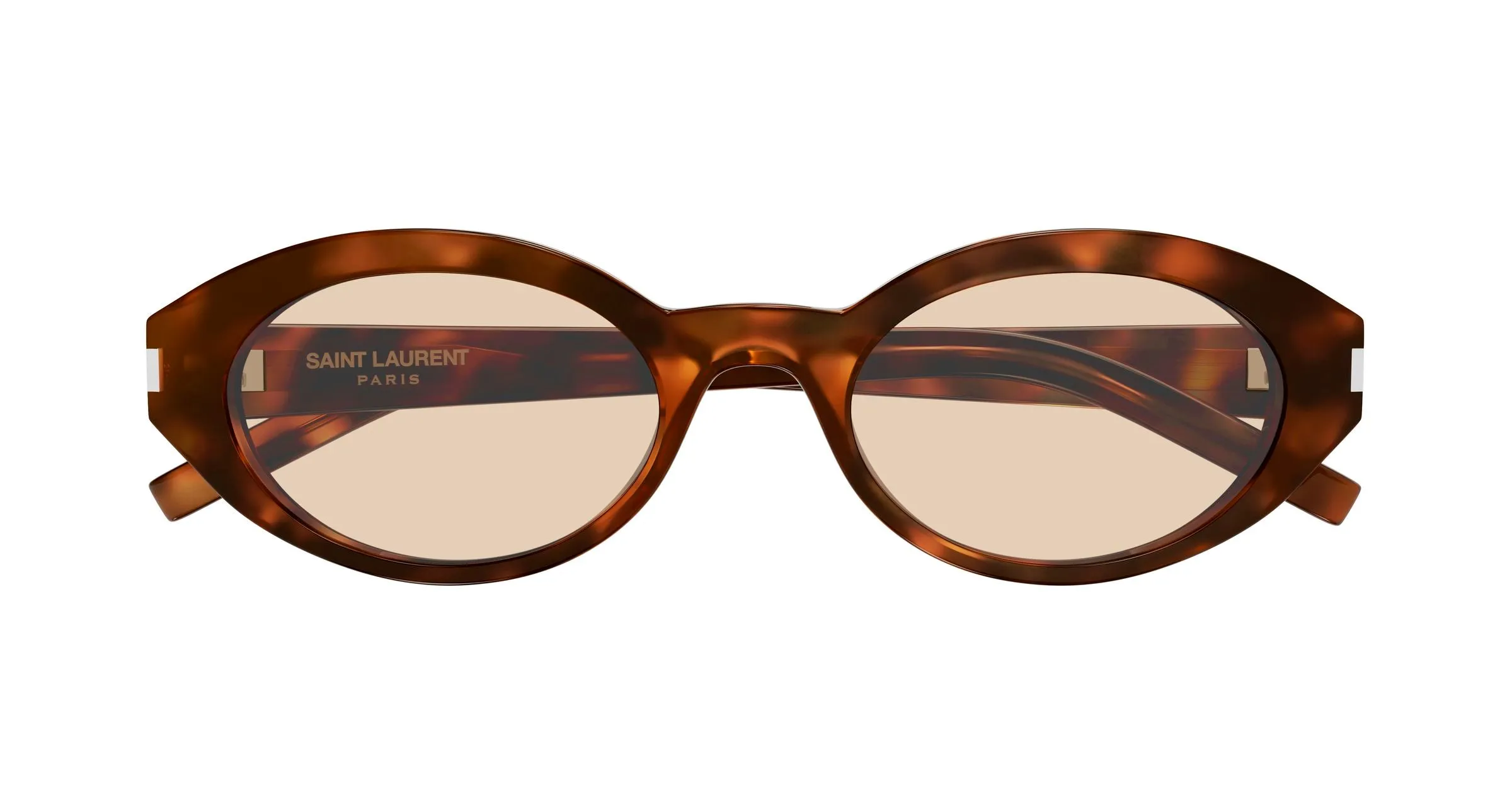 SAINT LAURENT SL 567 008 Occhiali da sole Acetato Havana Marrone Rotonda - immagine 2