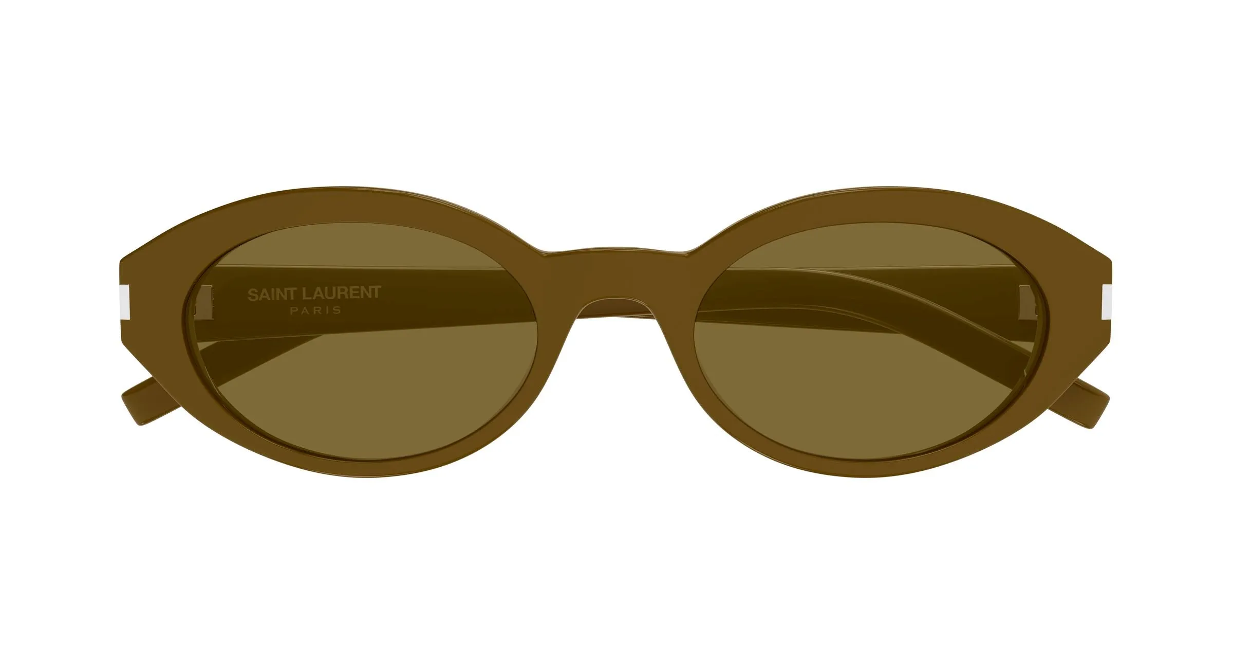 SAINT LAURENT SL 567 006 Occhiali da sole Acetato Marrone Marrone Rotonda - immagine 2