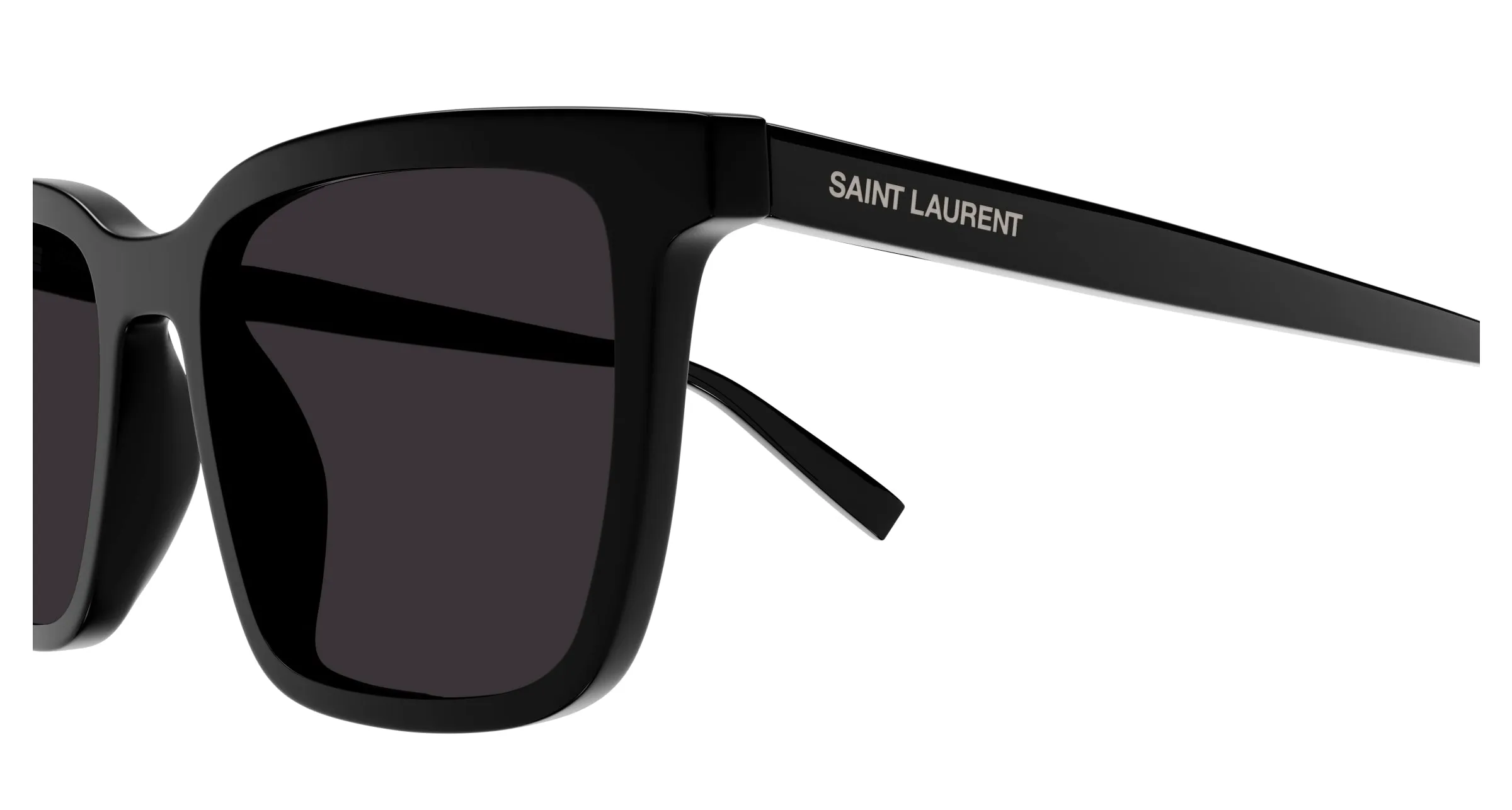 SAINT LAURENT SL 500 001 Occhiali da sole Acetato Nero Nero Squadrata - immagine 3
