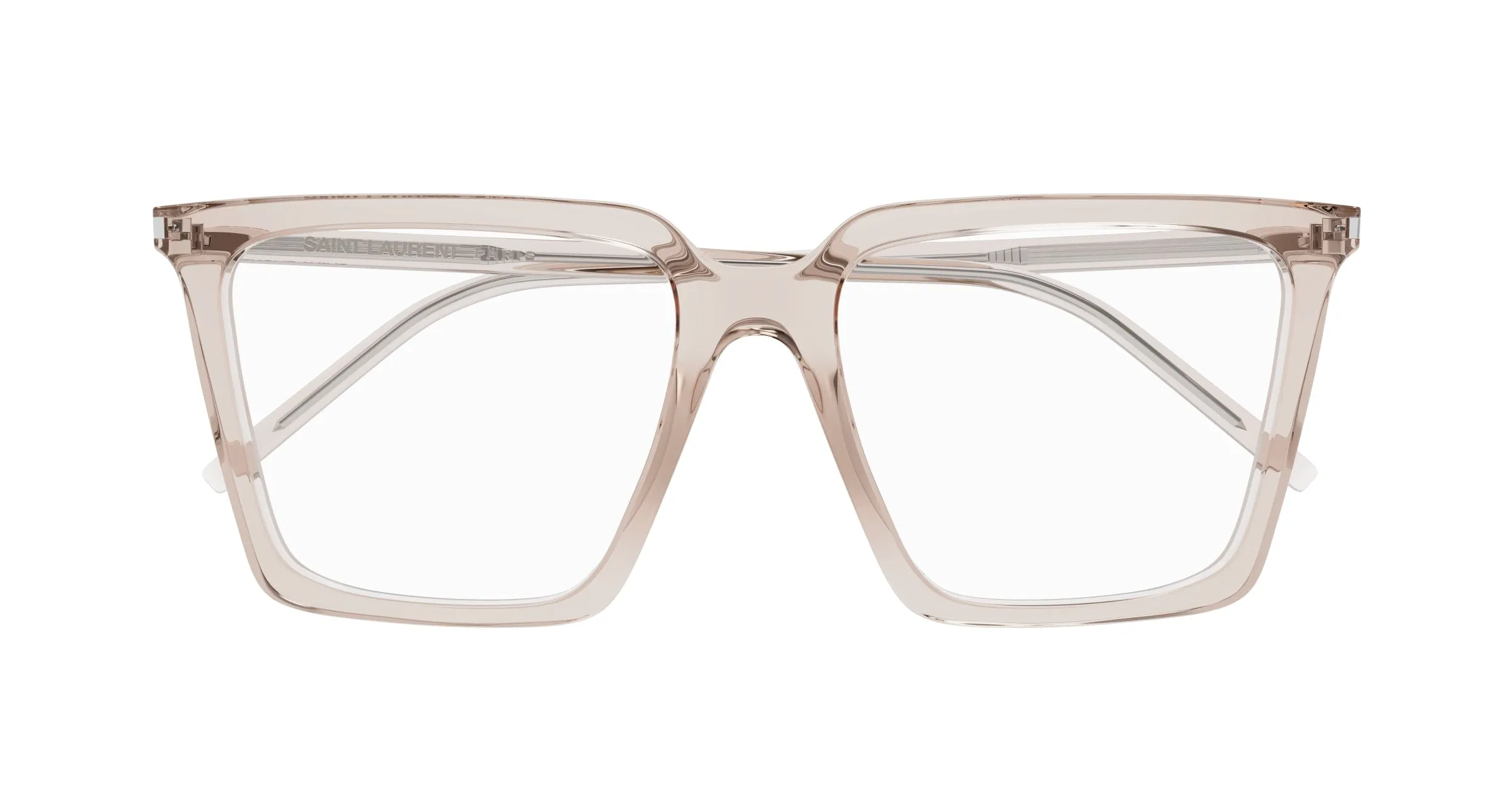 SAINT LAURENT SL 474 OPT 003 Montature da vista Acetato Rosa Trasparente Farfalla ["Antiriflesso"] - immagine 2