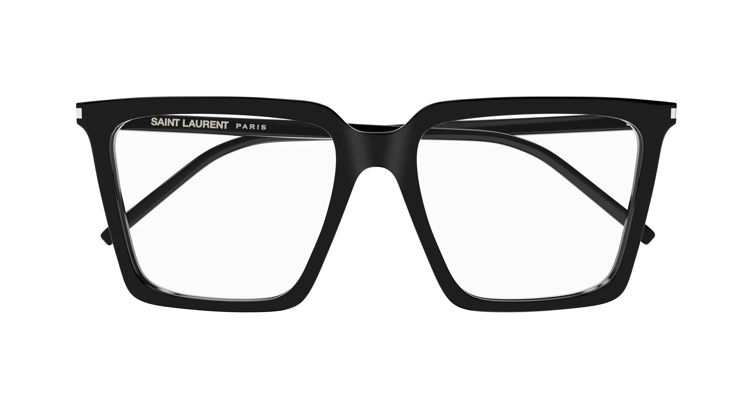 SAINT LAURENT SL 474 OPT 001 Montature da vista Acetato Nero Trasparente Farfalla ["Antiriflesso"] - immagine 2