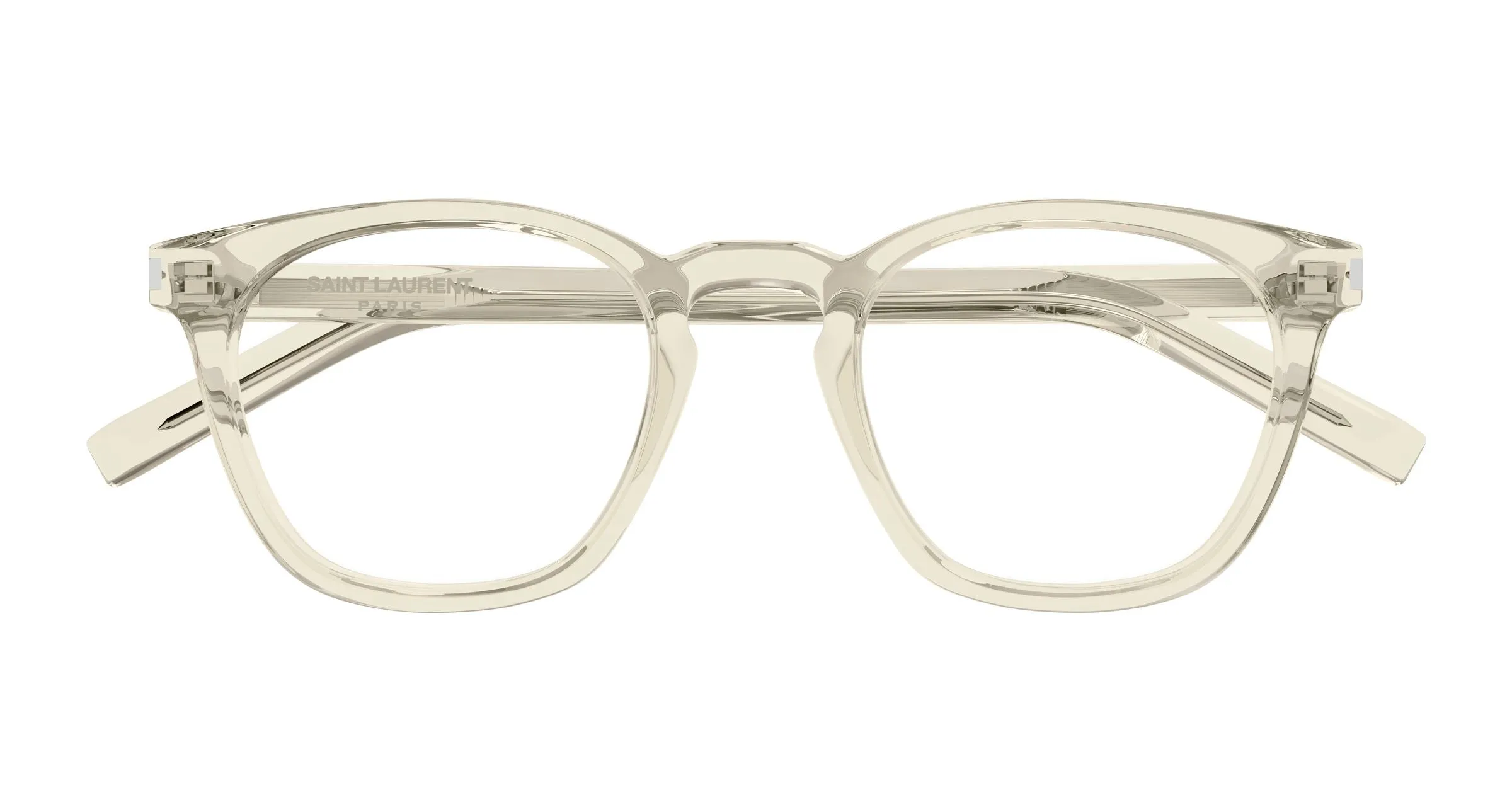 SAINT LAURENT SL 28 OPT 014 Montature da vista Acetato Giallo Trasparente Rotonda - immagine 2