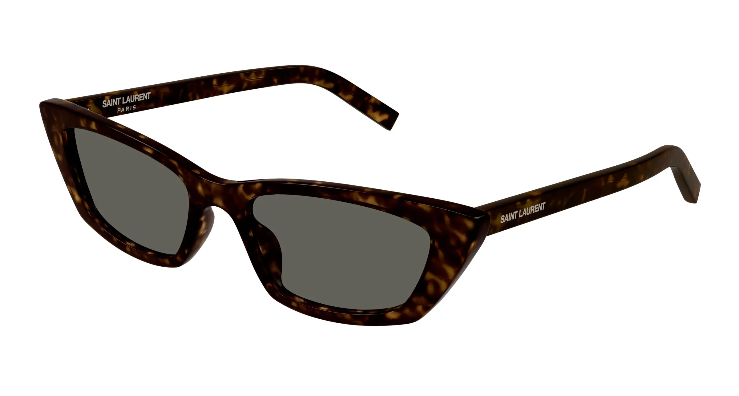 SAINT LAURENT SL 277 010 Occhiali da sole Acetato Havana Grigio Cat Eye - immagine 1