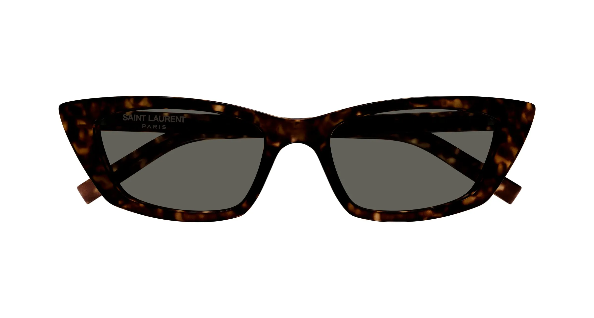 SAINT LAURENT SL 277 010 Occhiali da sole Acetato Havana Grigio Cat Eye - immagine 2