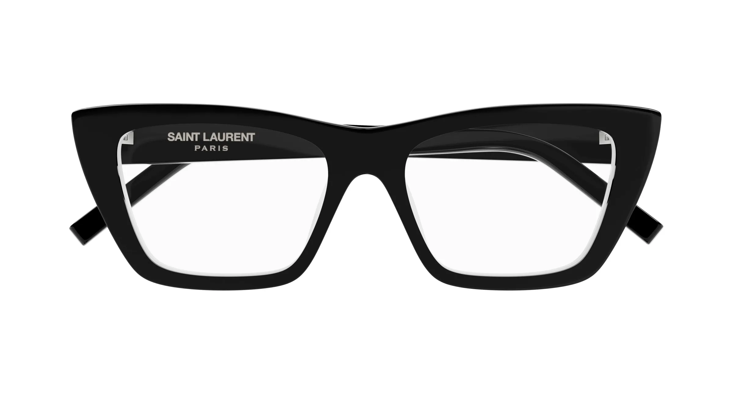 SAINT LAURENT SL 276 MICA OPT 009 Montature da vista Acetato Nero Trasparente Cat Eye ["Antiriflesso"] - immagine 2