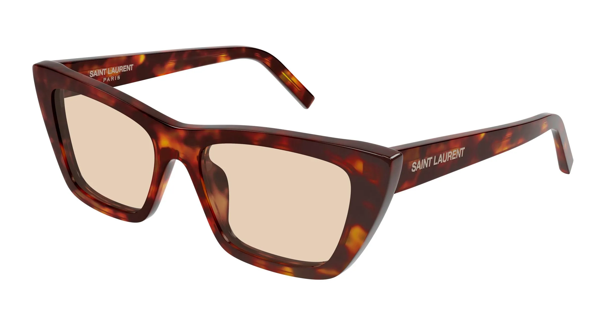 SAINT LAURENT SL 276 MICA 064 Occhiali da sole Acetato Havana Marrone Cat Eye - immagine 1