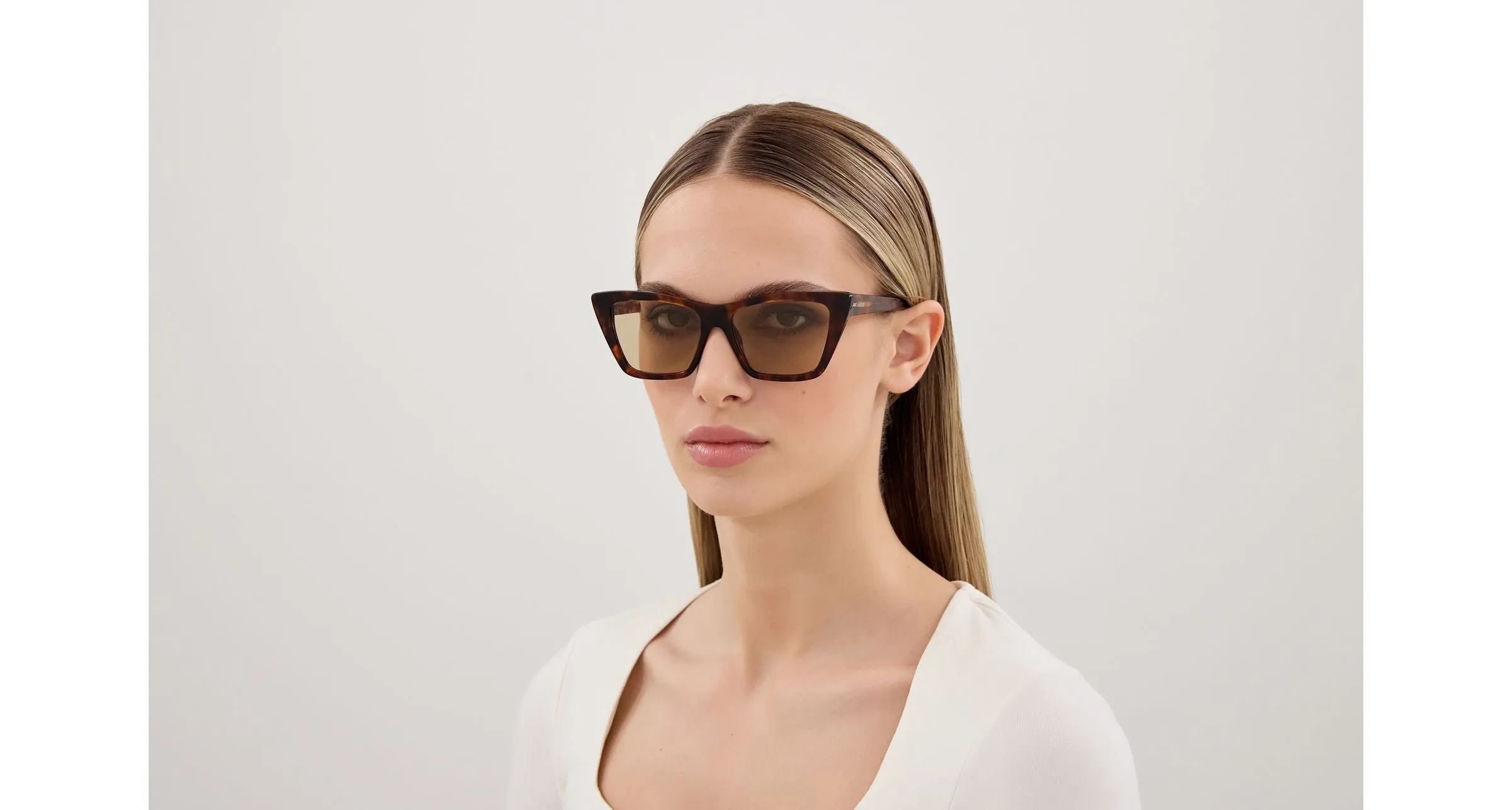 SAINT LAURENT SL 276 MICA 064 Occhiali da sole Acetato Havana Marrone Cat Eye - immagine 4