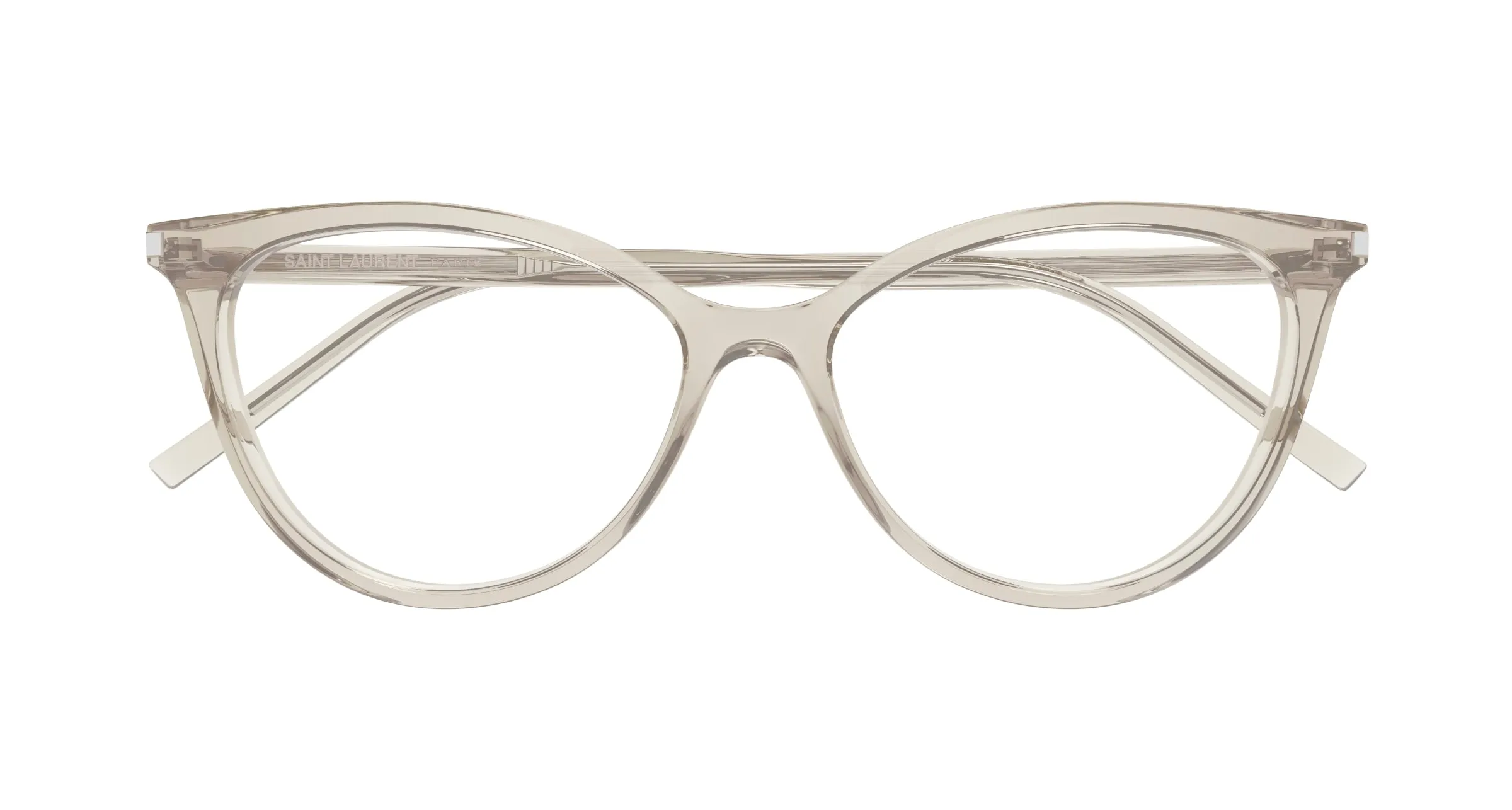 SAINT LAURENT SL 261 009 Montature da vista Acetato Giallo Trasparente Cat Eye ["Antiriflesso"] - immagine 2