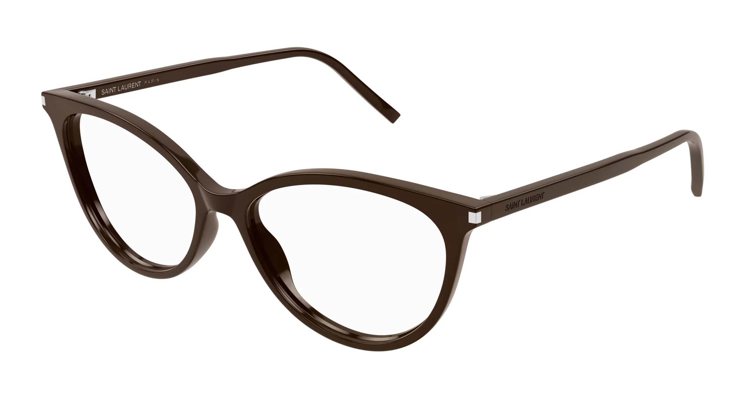 SAINT LAURENT SL 261 008 Montature da vista Acetato Marrone Trasparente Cat Eye - immagine 1
