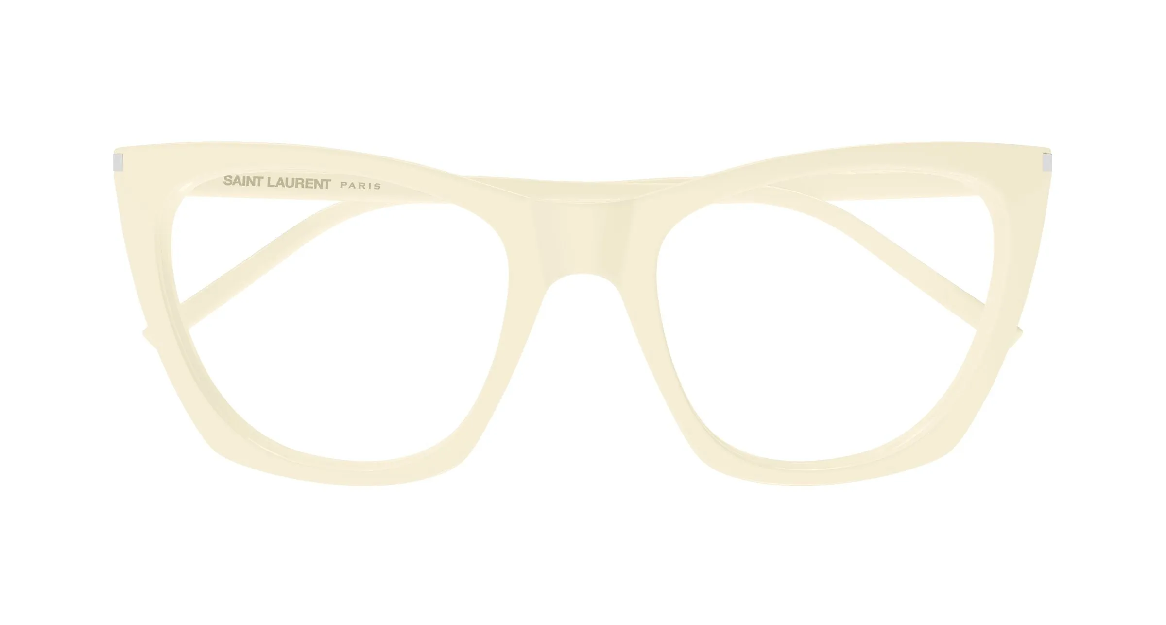 SAINT LAURENT SL 214 KATE THIN OPT 008 Montature da vista Acetato Avorio Trasparente Cat Eye ["Antiriflesso"] - immagine 2