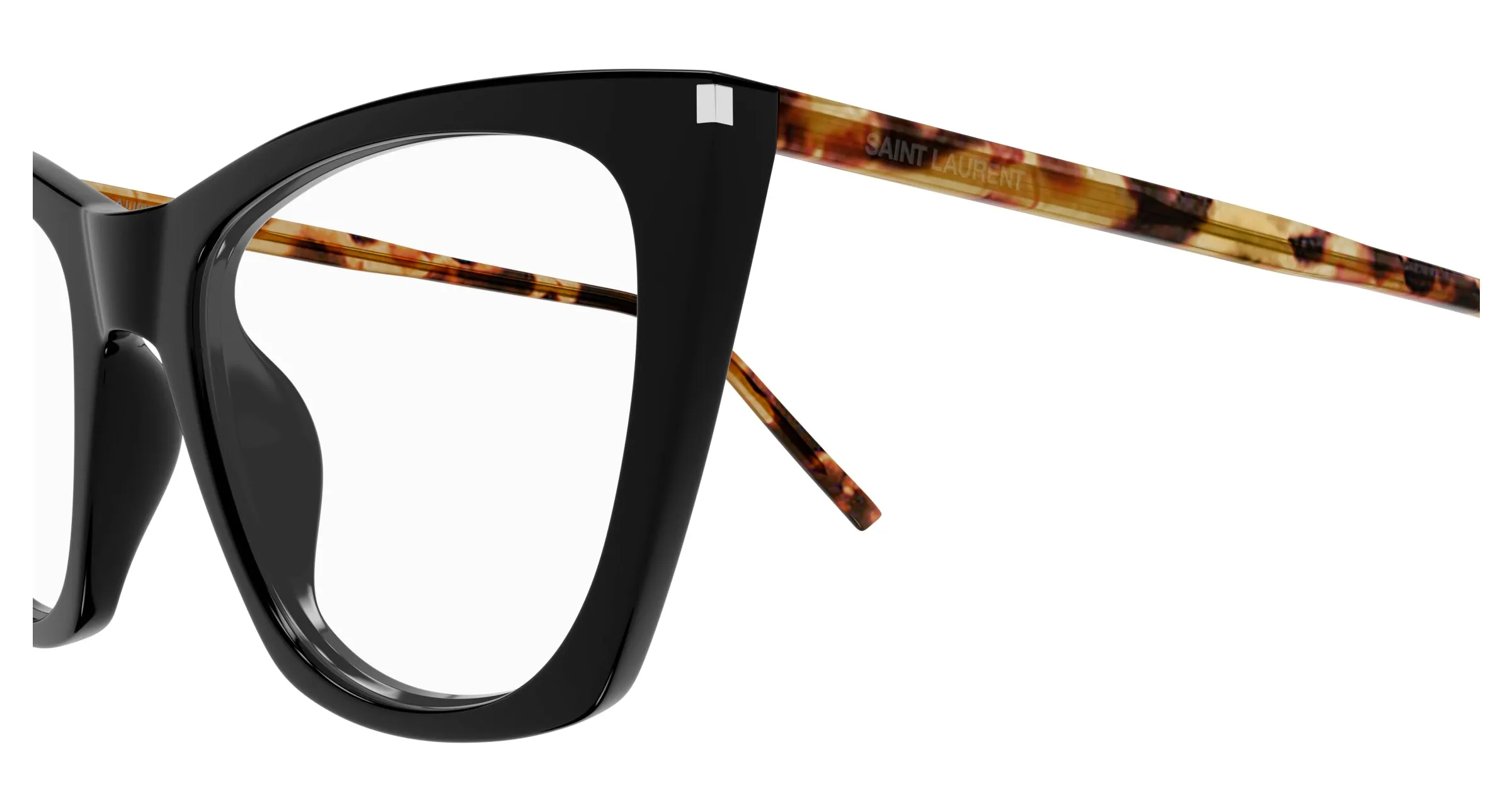 SAINT LAURENT SL 214 KATE THIN OPT 006 Montature da vista Acetato Nero Trasparente Cat Eye ["Antiriflesso"] - immagine 3
