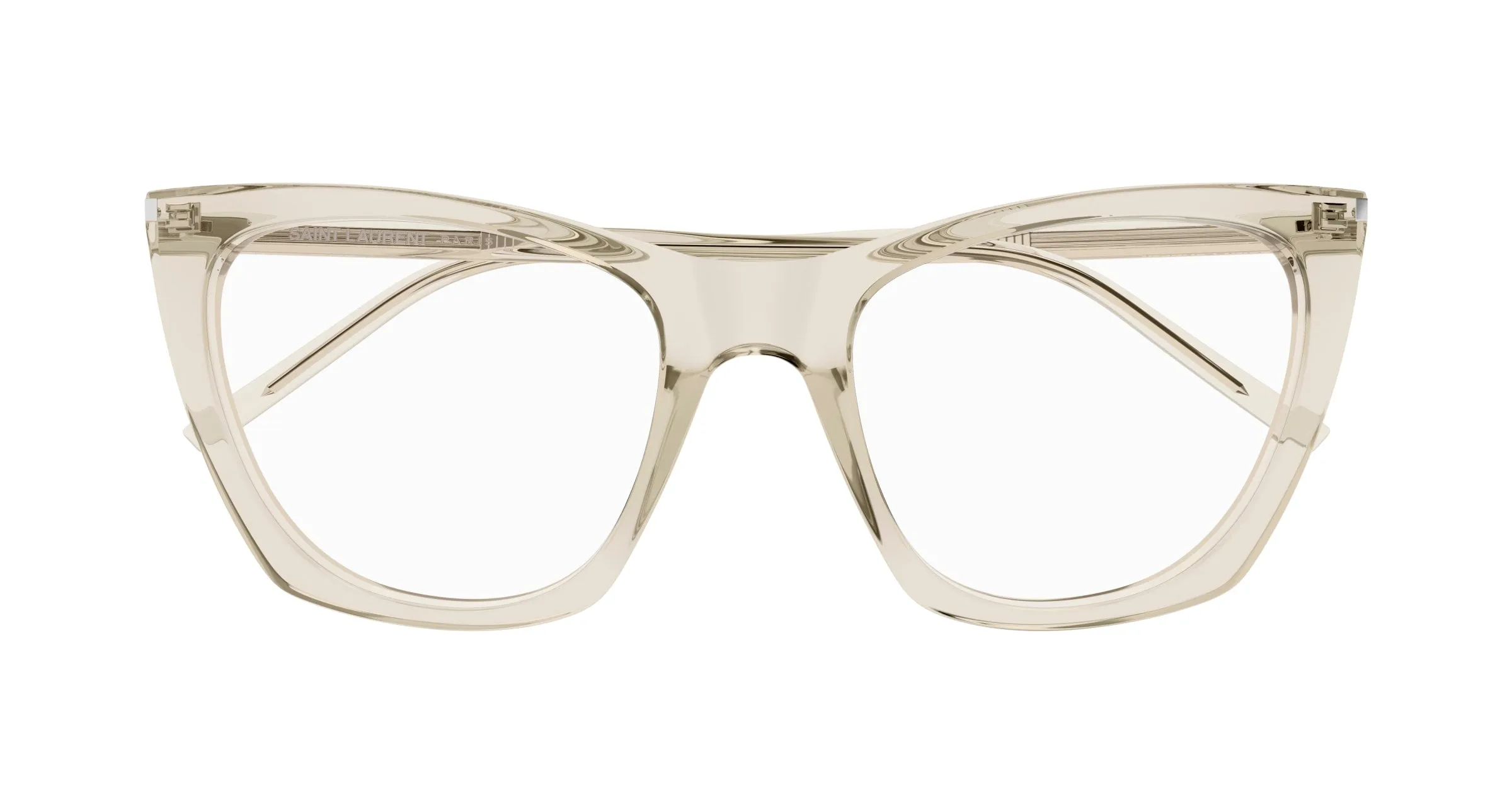 SAINT LAURENT SL 214 KATE THIN OPT 004 Montature da vista Acetato Beige Trasparente Cat Eye ["Antiriflesso"] - immagine 2