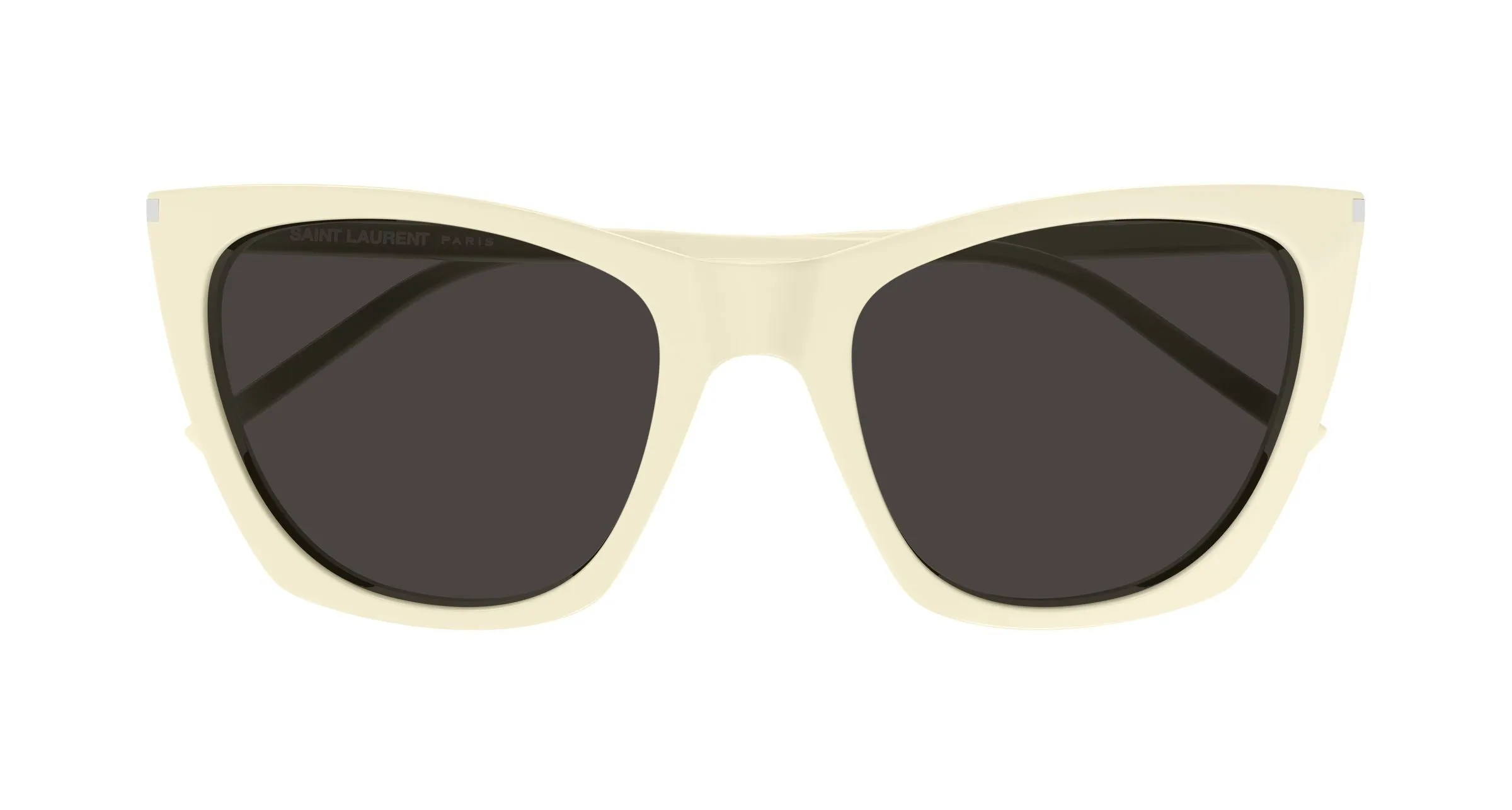 SAINT LAURENT SL 214 KATE THIN 005 Occhiali da sole Acetato Avorio Nero Cat Eye - immagine 2
