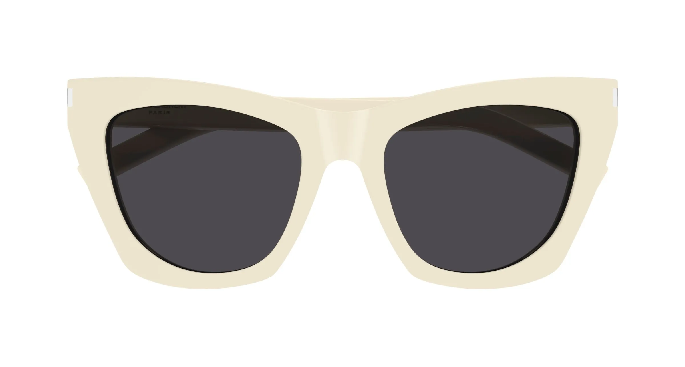 SAINT LAURENT SL 214 KATE 035 Occhiali da sole Acetato Avorio Nero Cat Eye - immagine 2