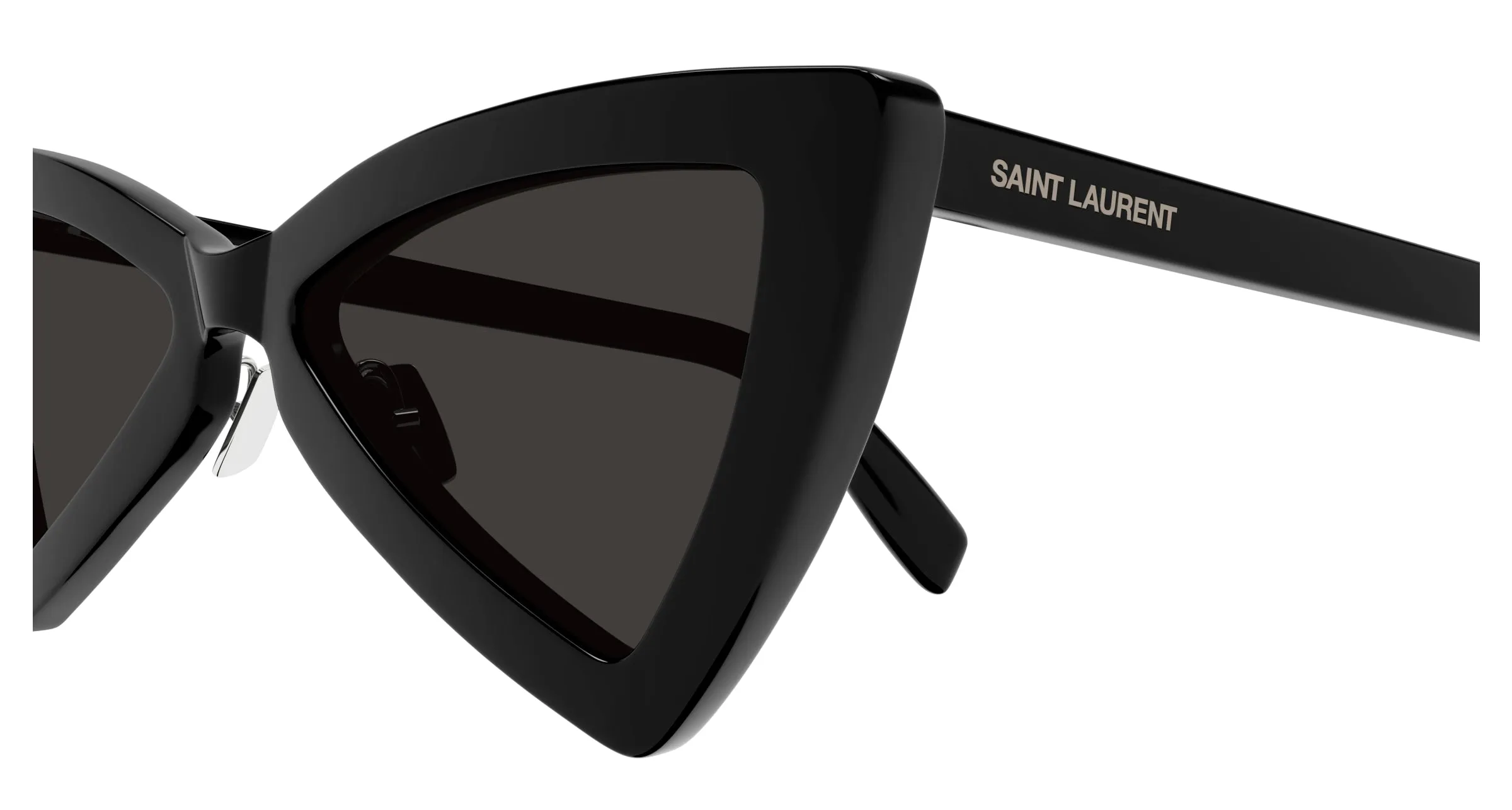 SAINT LAURENT SL 207 JERRY 005 Occhiali da sole Acetato Nero Nero Squadrata - immagine 3